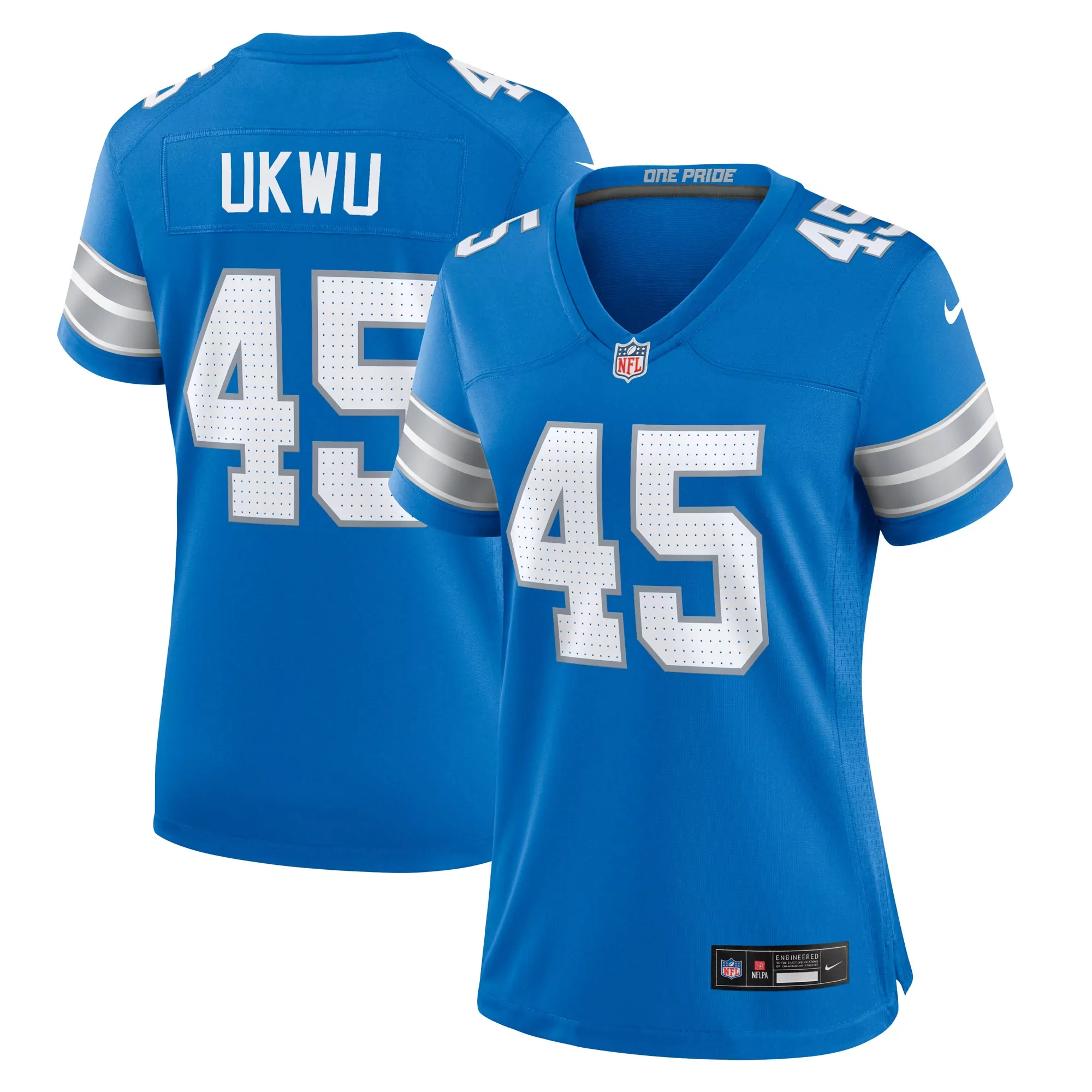 women s detroit lions isaac teslaa blue game player jersey