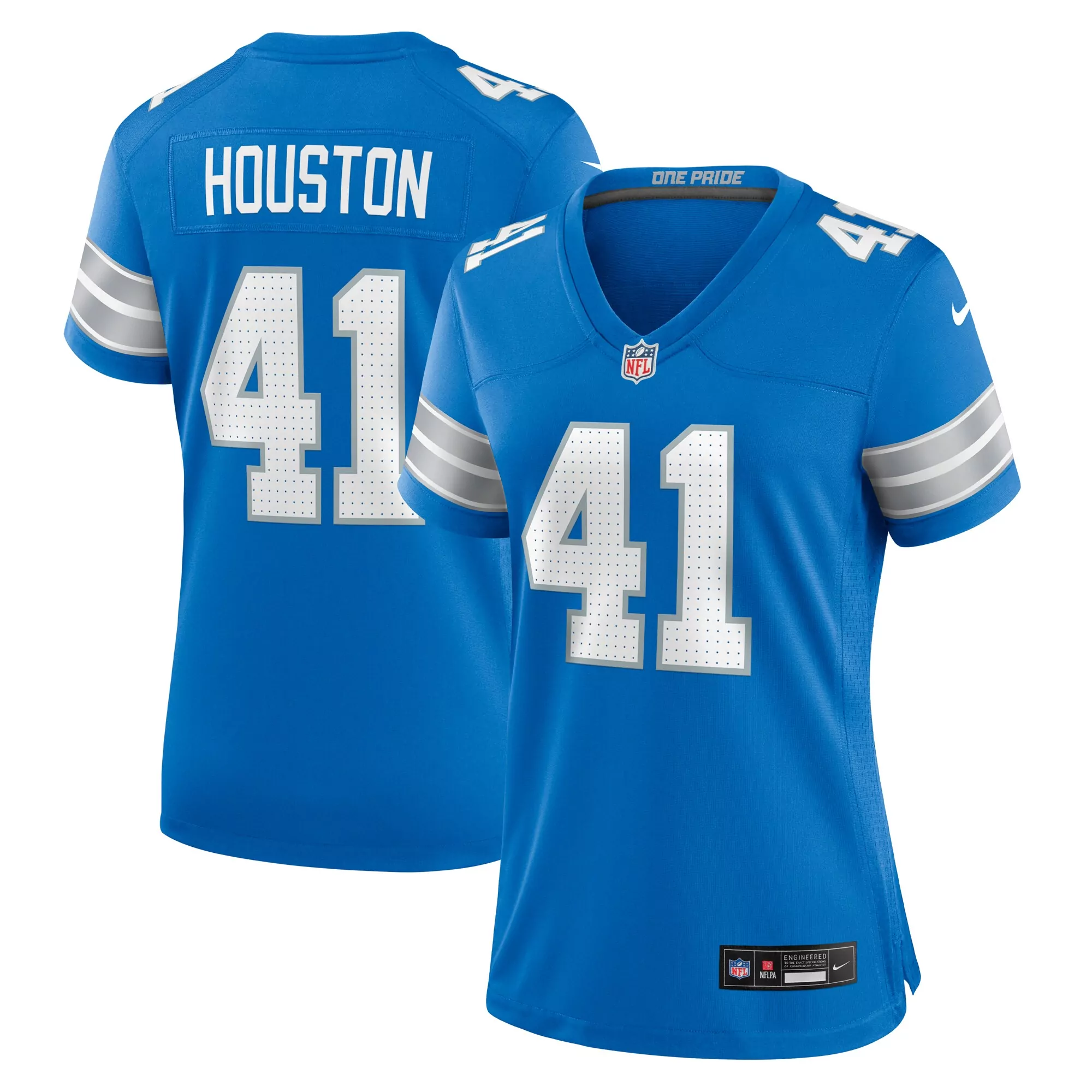 women s detroit lions jamal adams blue team game jersey