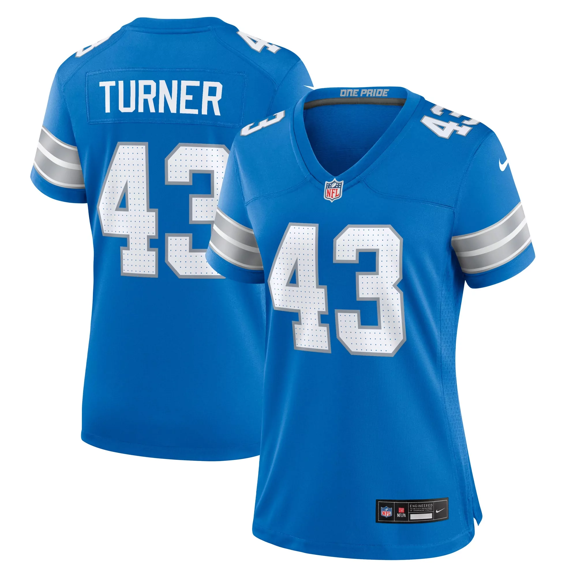 women s detroit lions jamal adams blue team game jersey