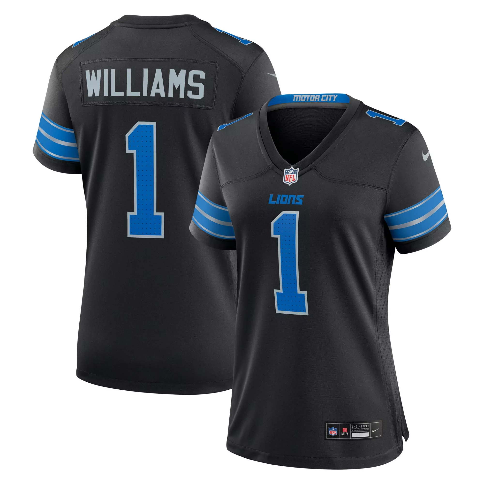 women s detroit lions jamal adams blue team game jersey