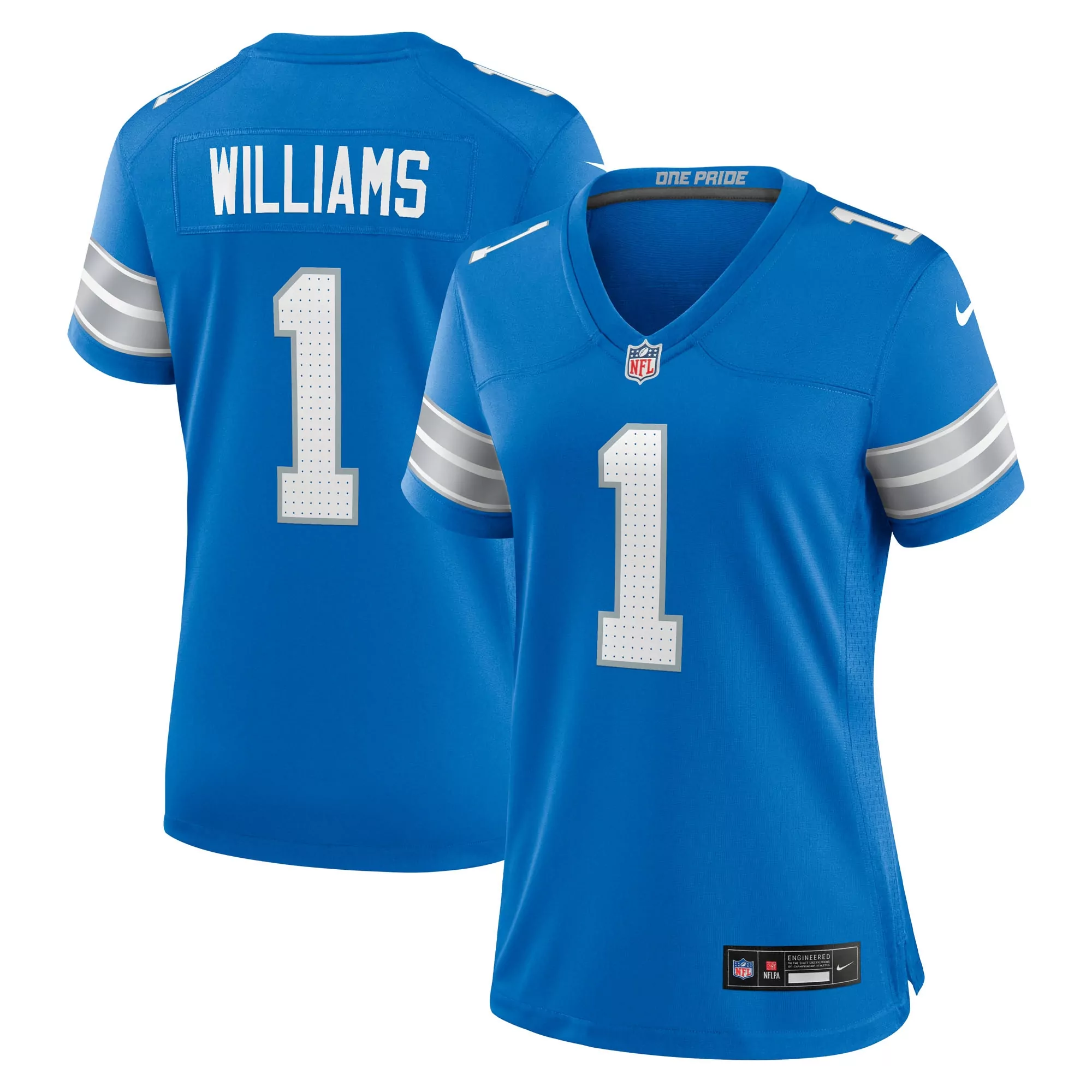 women s detroit lions jamal adams blue team game jersey