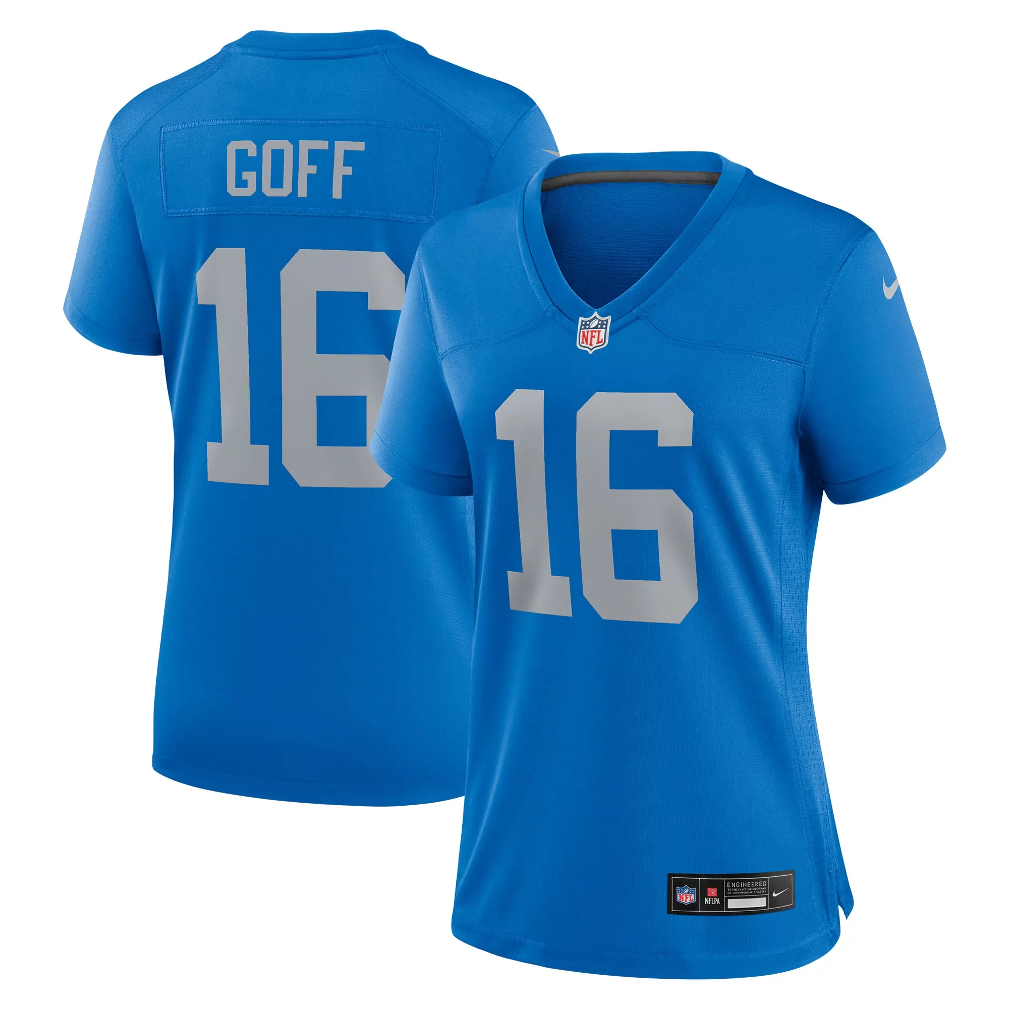 women s detroit lions jared goff black 2nd alternate game jersey