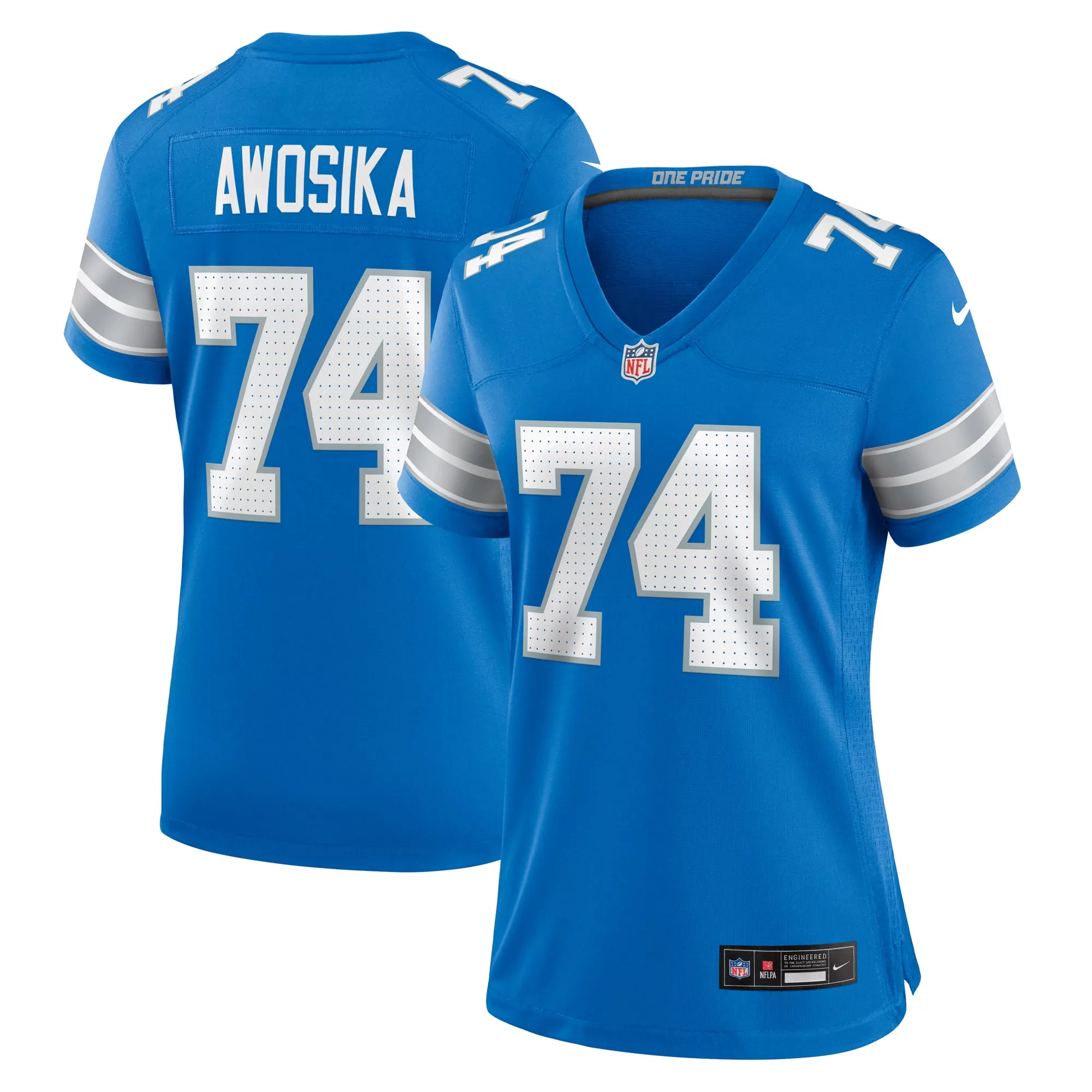 women s detroit lions kalif raymond blue team game jersey