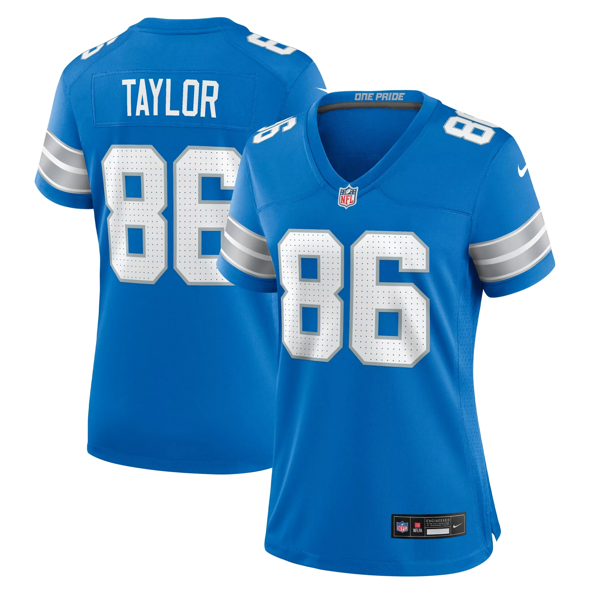 women s detroit lions loren strickland blue team game jersey