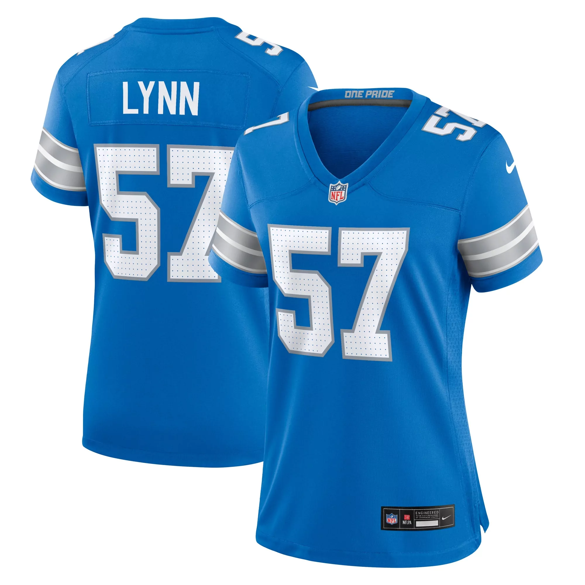 women s detroit lions michael badgley blue team game jersey