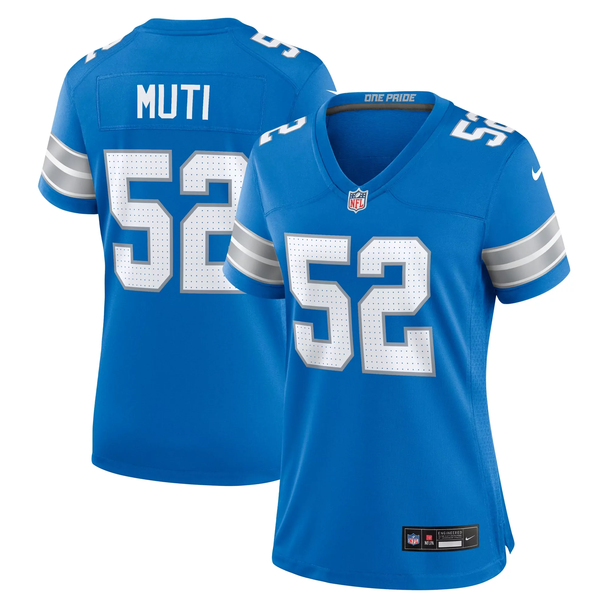 women s detroit lions michael badgley blue team game jersey