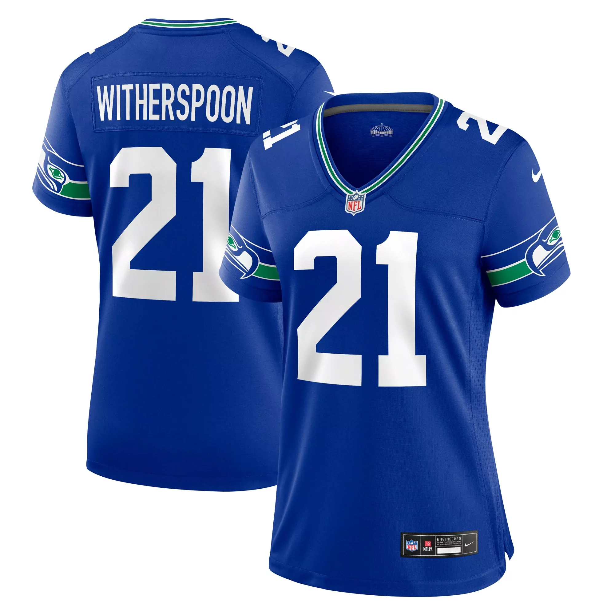 women s devon witherspoon college navy seattle seahawks team game jersey