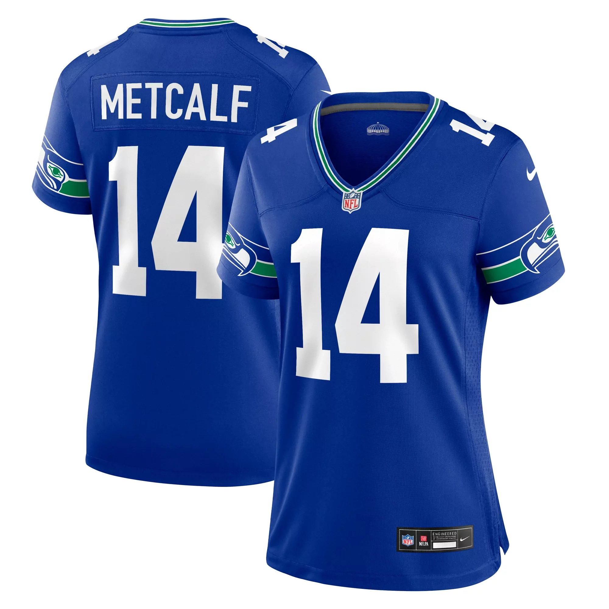 women s dk metcalf college navy seattle seahawks game player jersey
