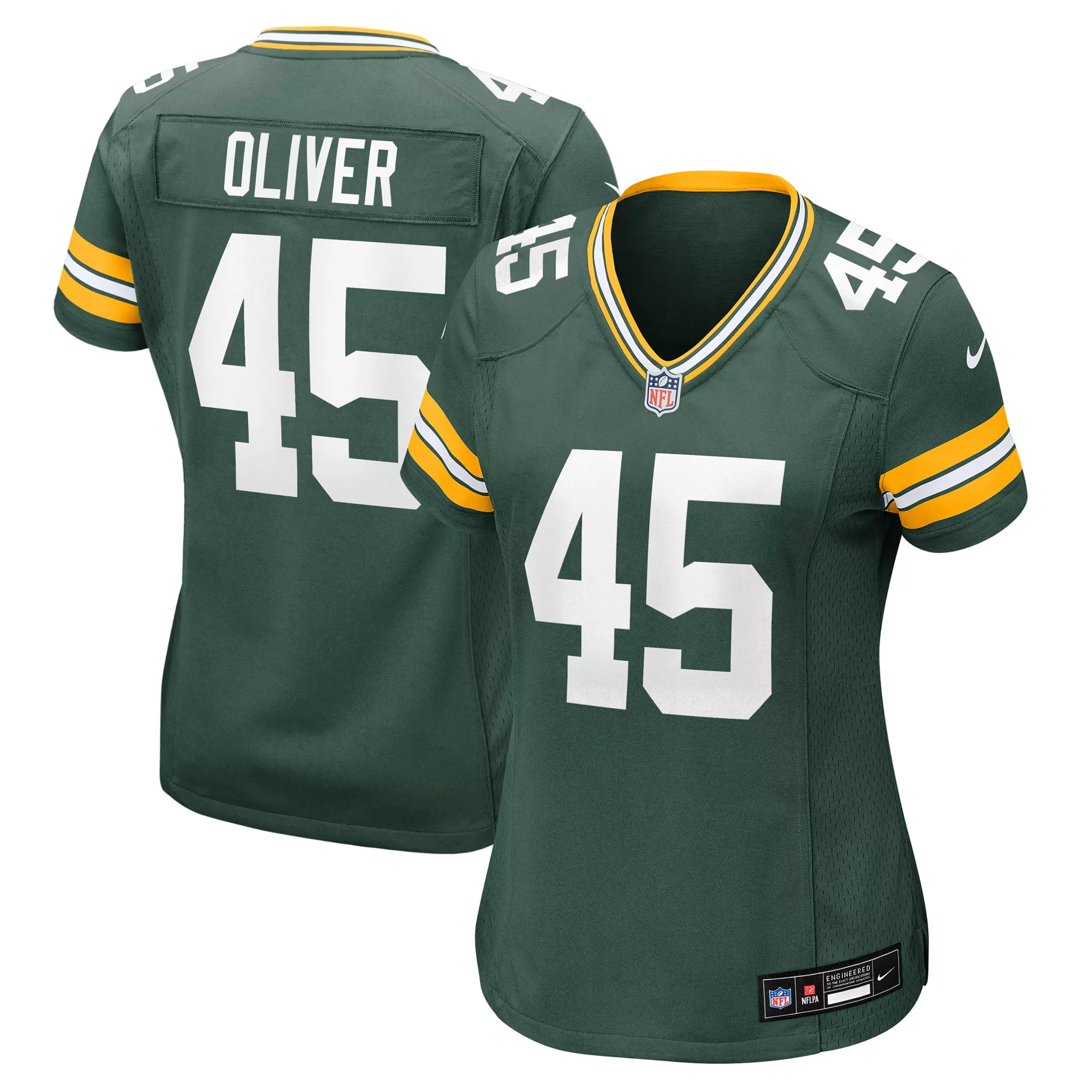 women s green bay packers christian watson green player game jersey