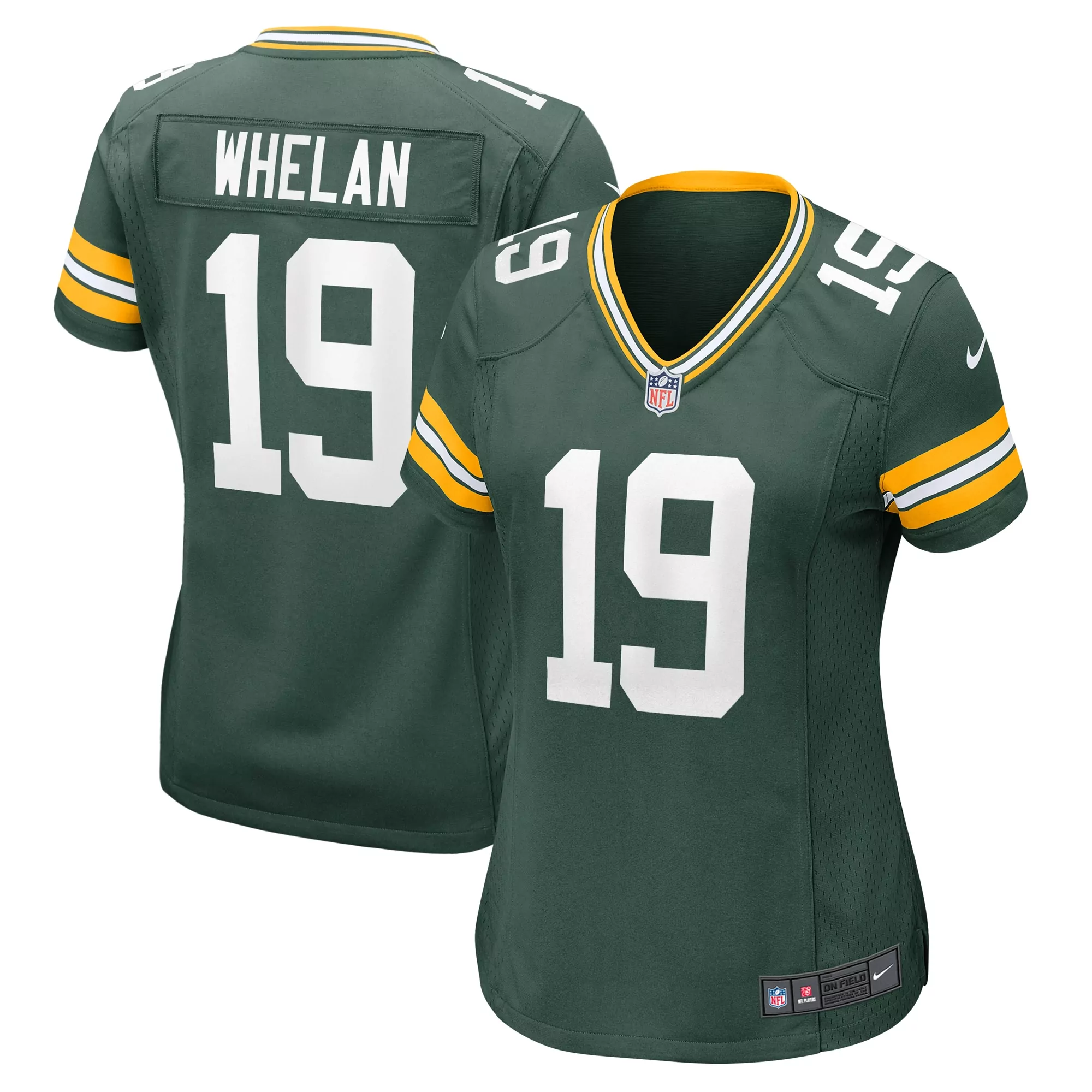 women s green bay packers christian watson green player game jersey