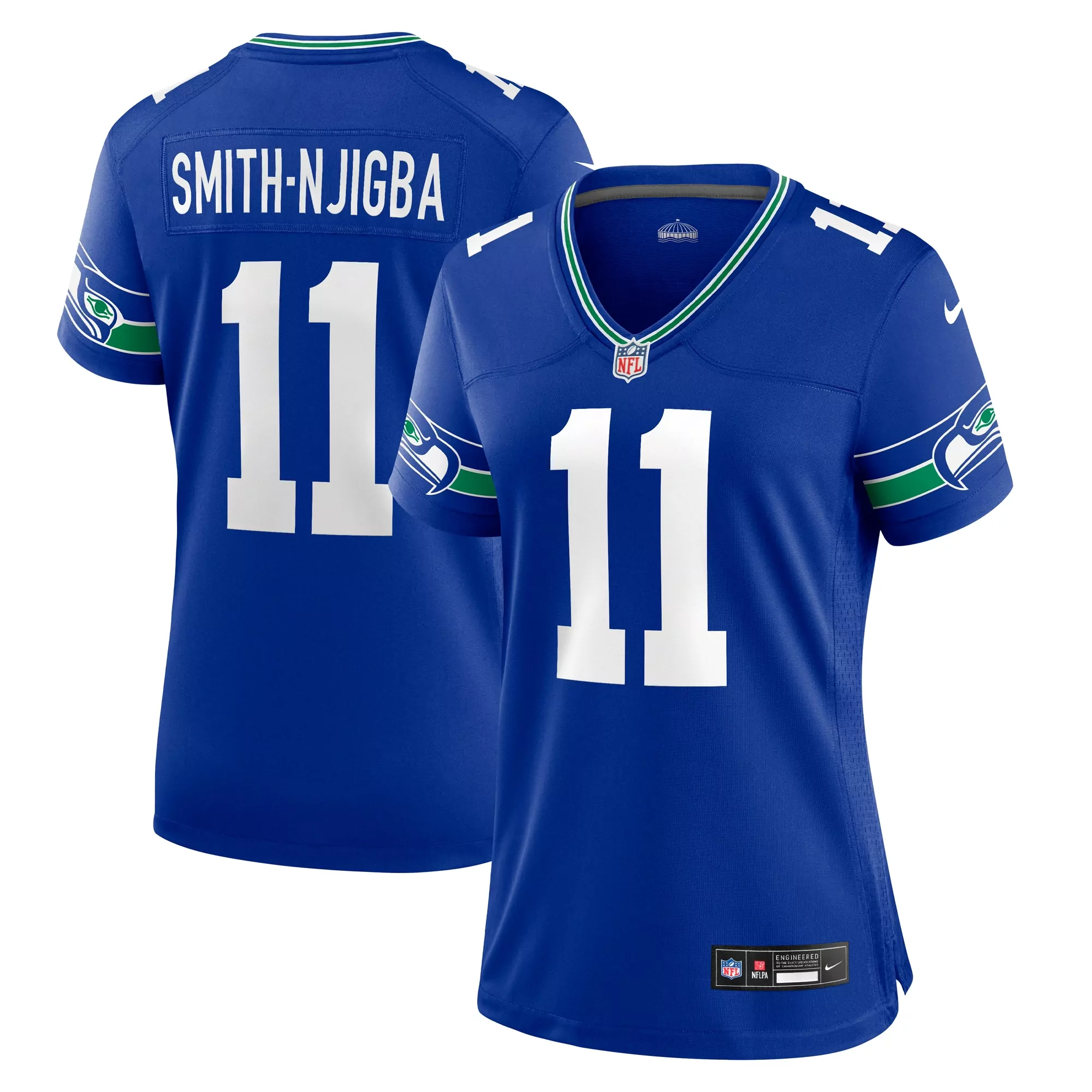 women s jaxon smith njigba college navy seattle seahawks team 50th season game jersey