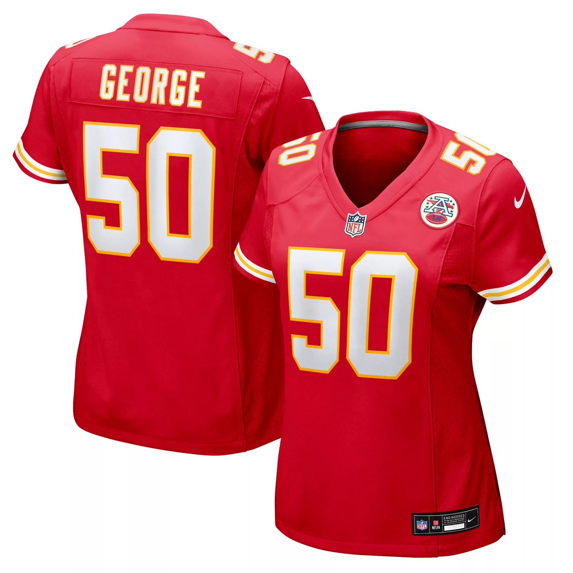women s kansas city chiefs blake bell red game player jersey