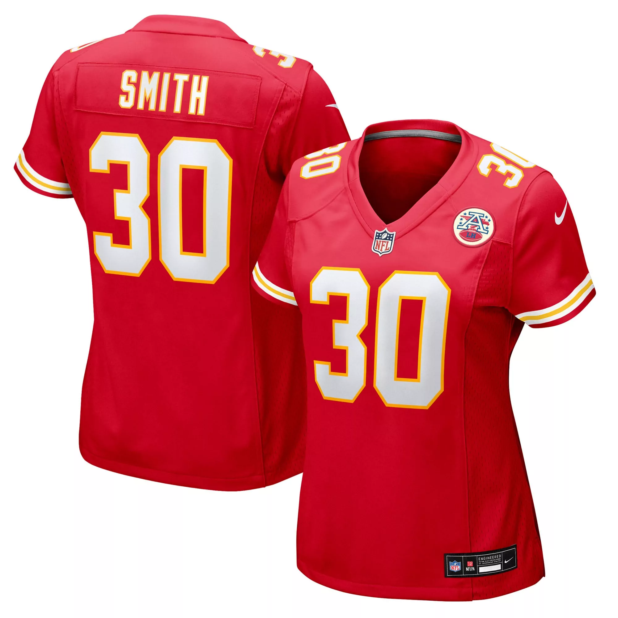 women s kansas city chiefs blake bell red game player jersey