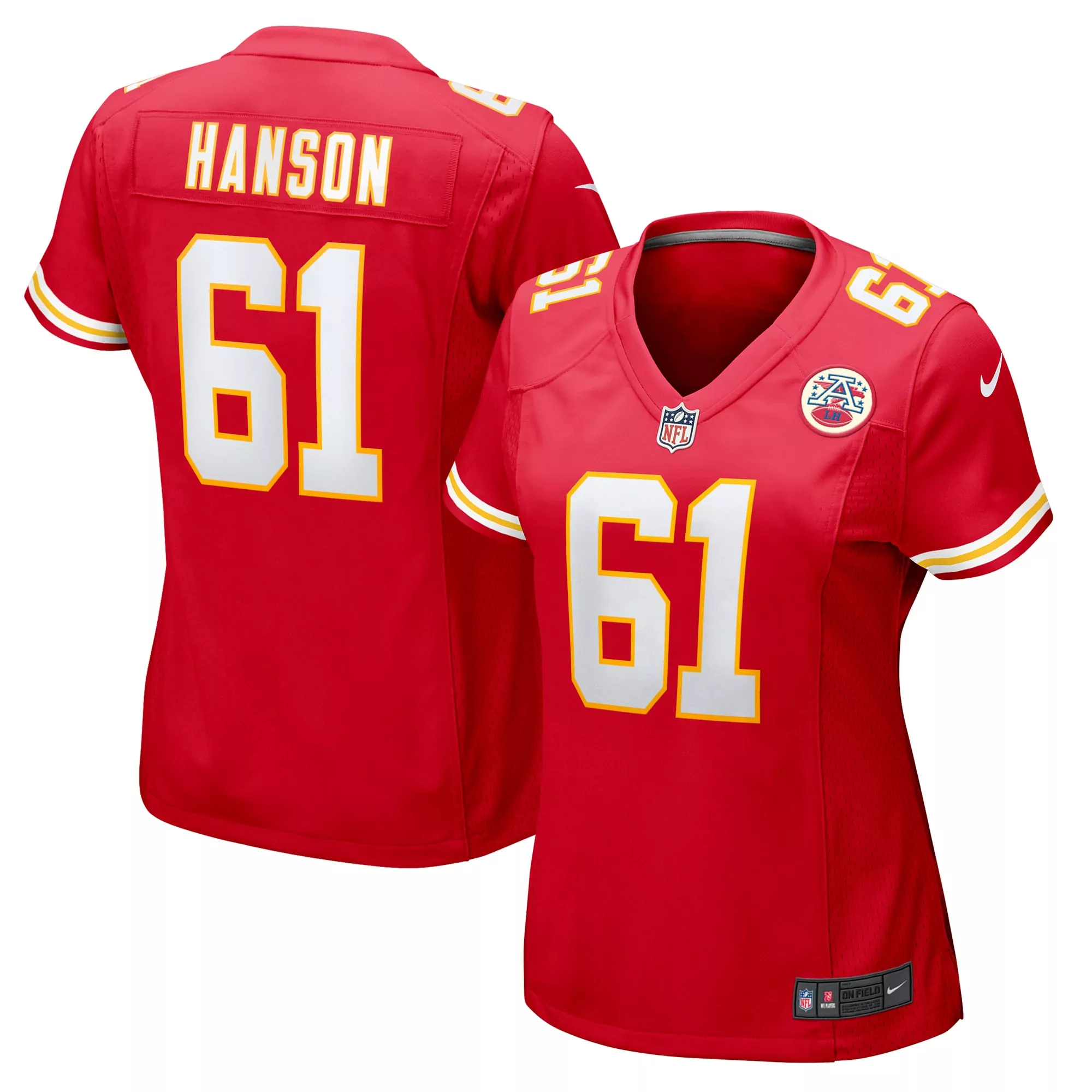 women s kansas city chiefs blake bell red game player jersey