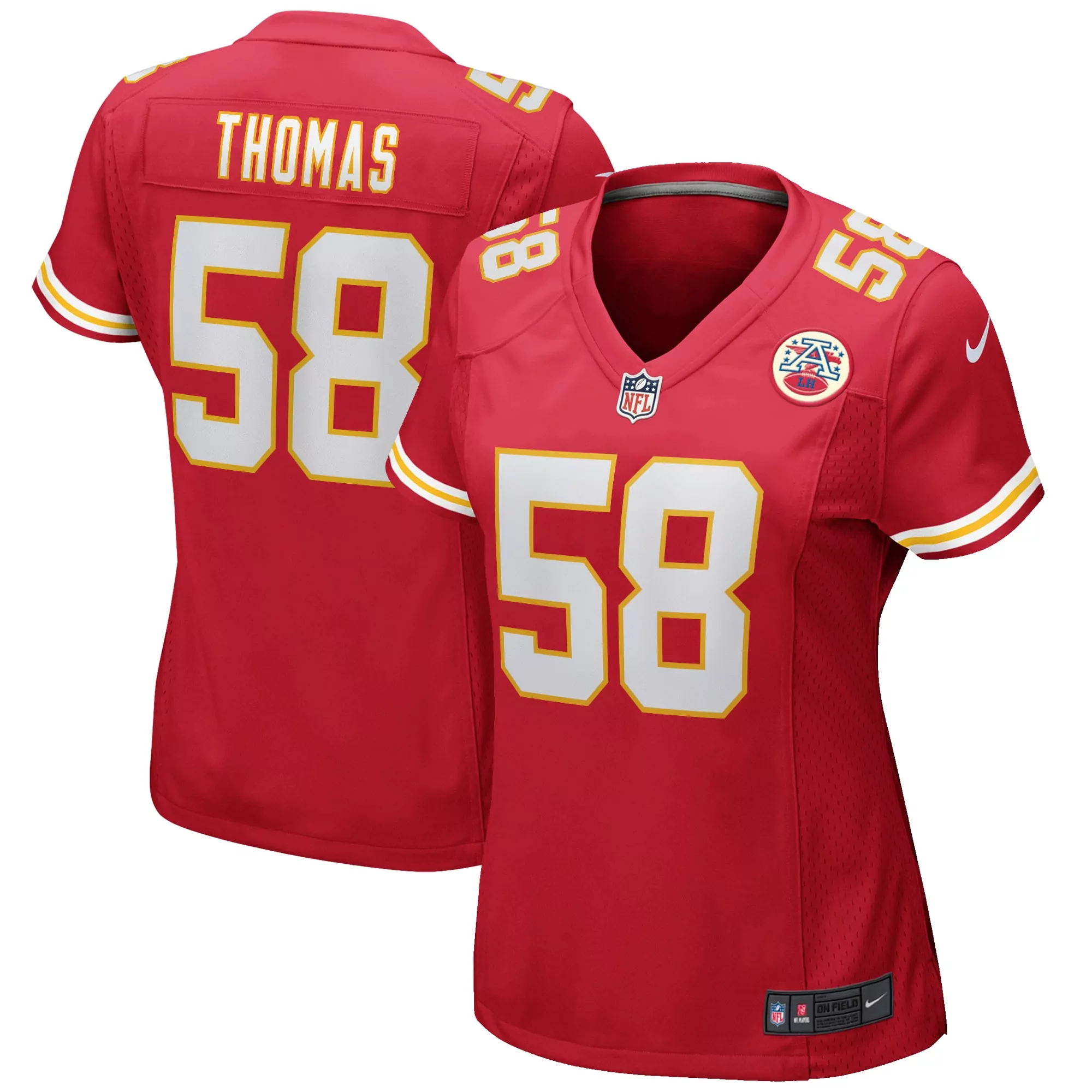 women s kansas city chiefs cooper mcdonald red team game jersey