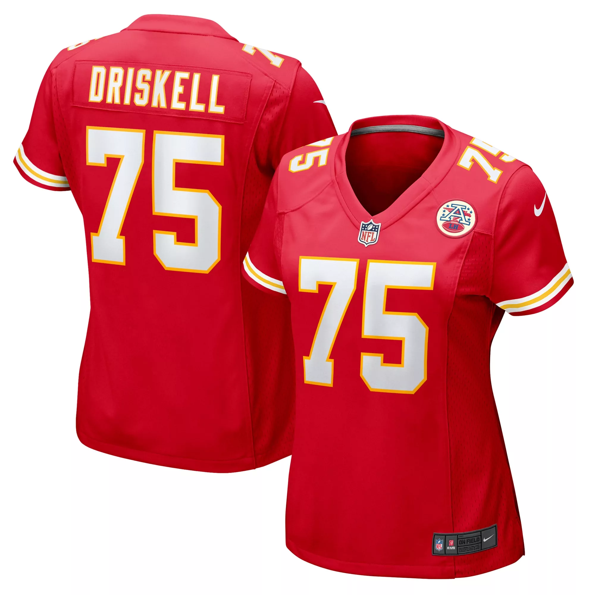 women s kansas city chiefs drue tranquill red game player jersey