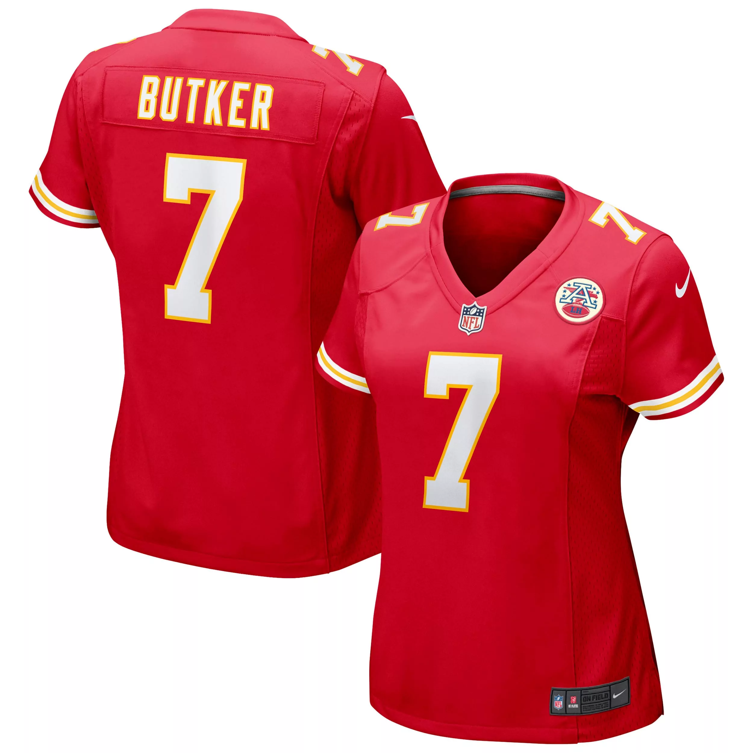 women s kansas city chiefs george karlaftis red game player jersey