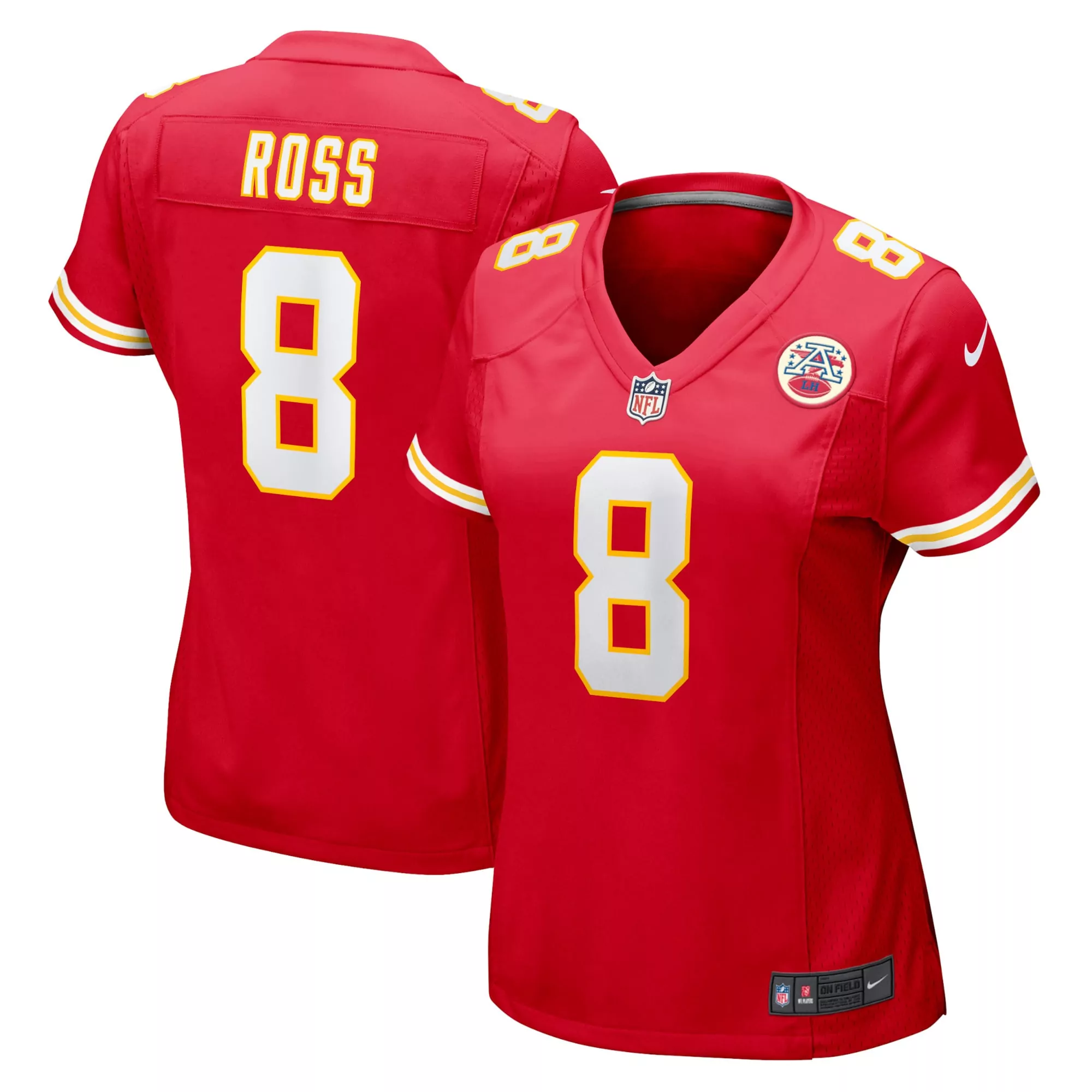 women s kansas city chiefs joshua williams red game jersey