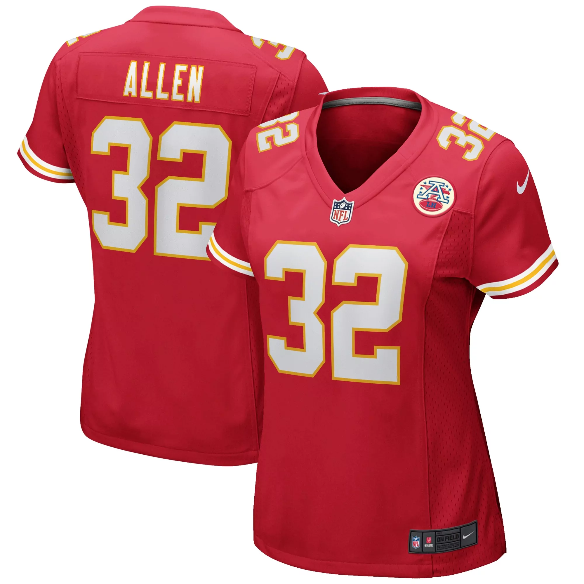 women s kansas city chiefs len dawson red game retired player jersey