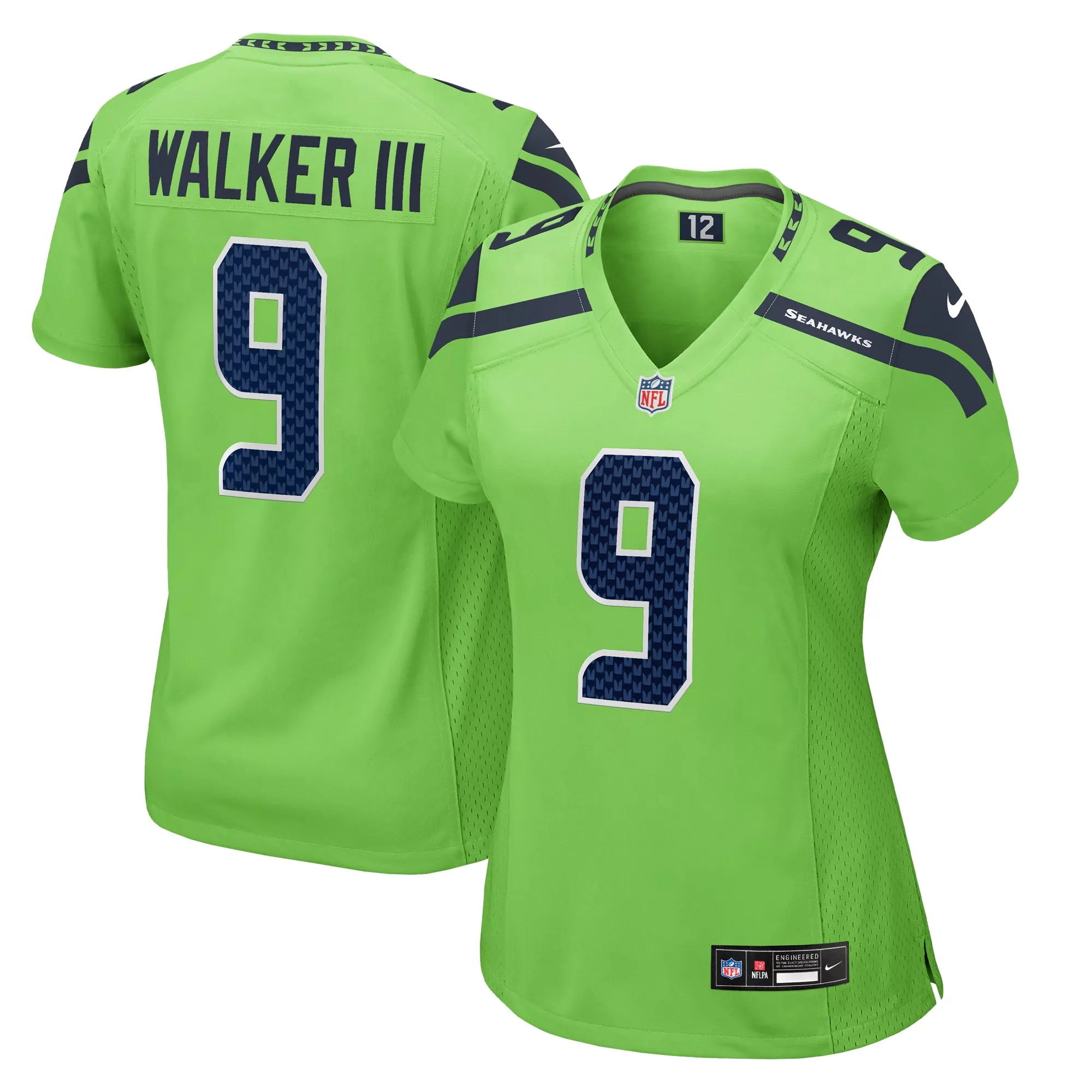 women s kenneth walker iii navy seattle seahawks player jersey
