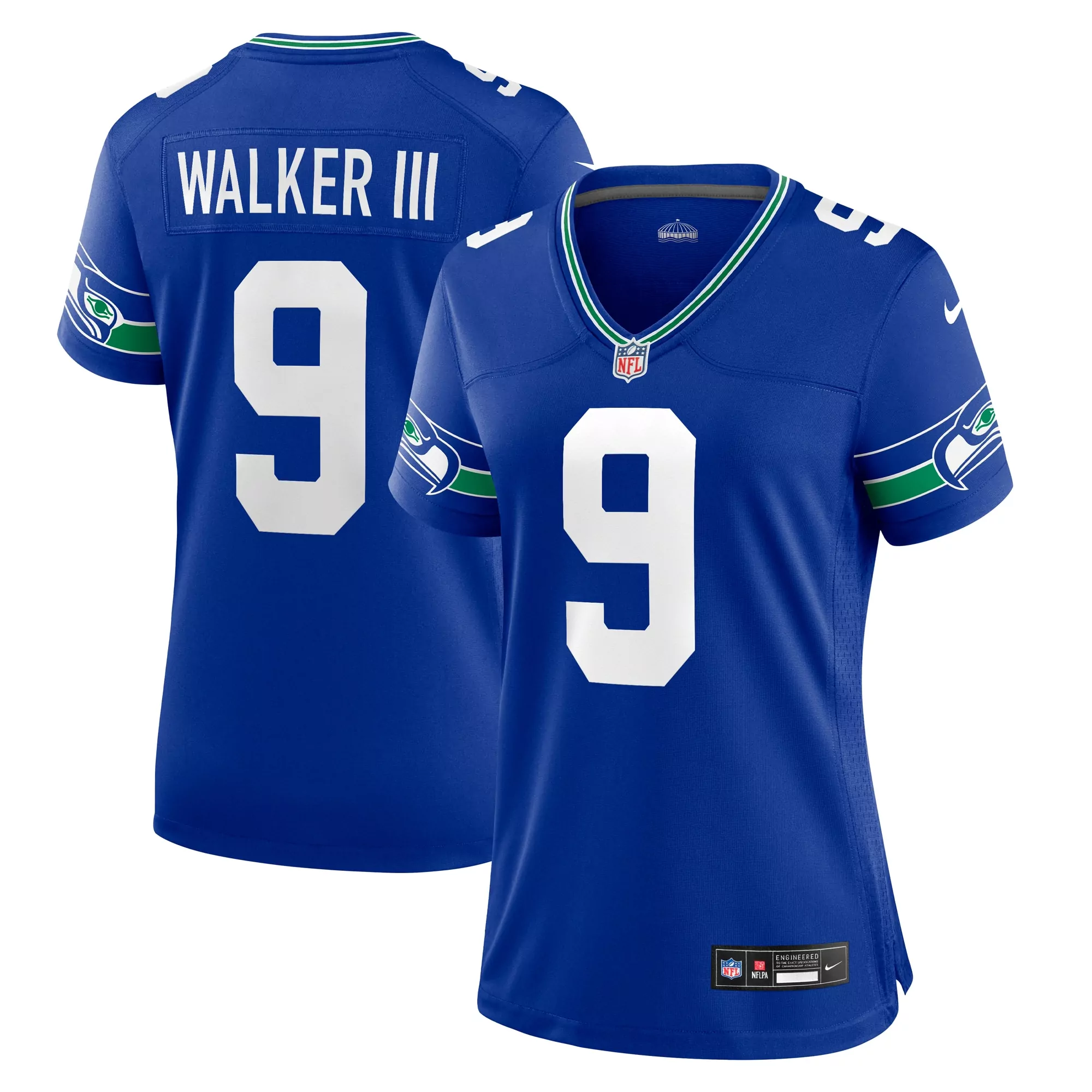 women s kenneth walker iii navy seattle seahawks player jersey