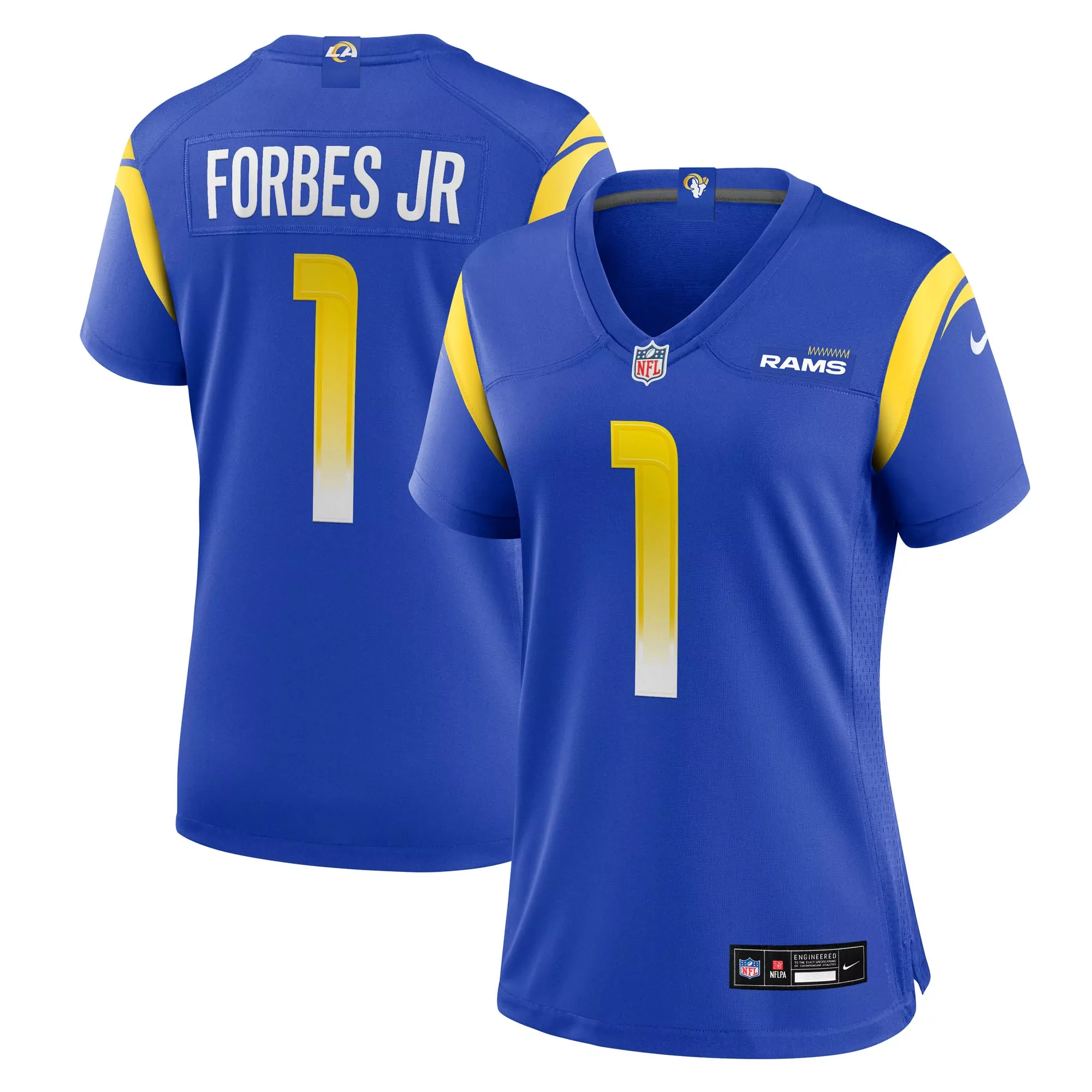 women s los angeles rams earnest brown iv royal team game jersey