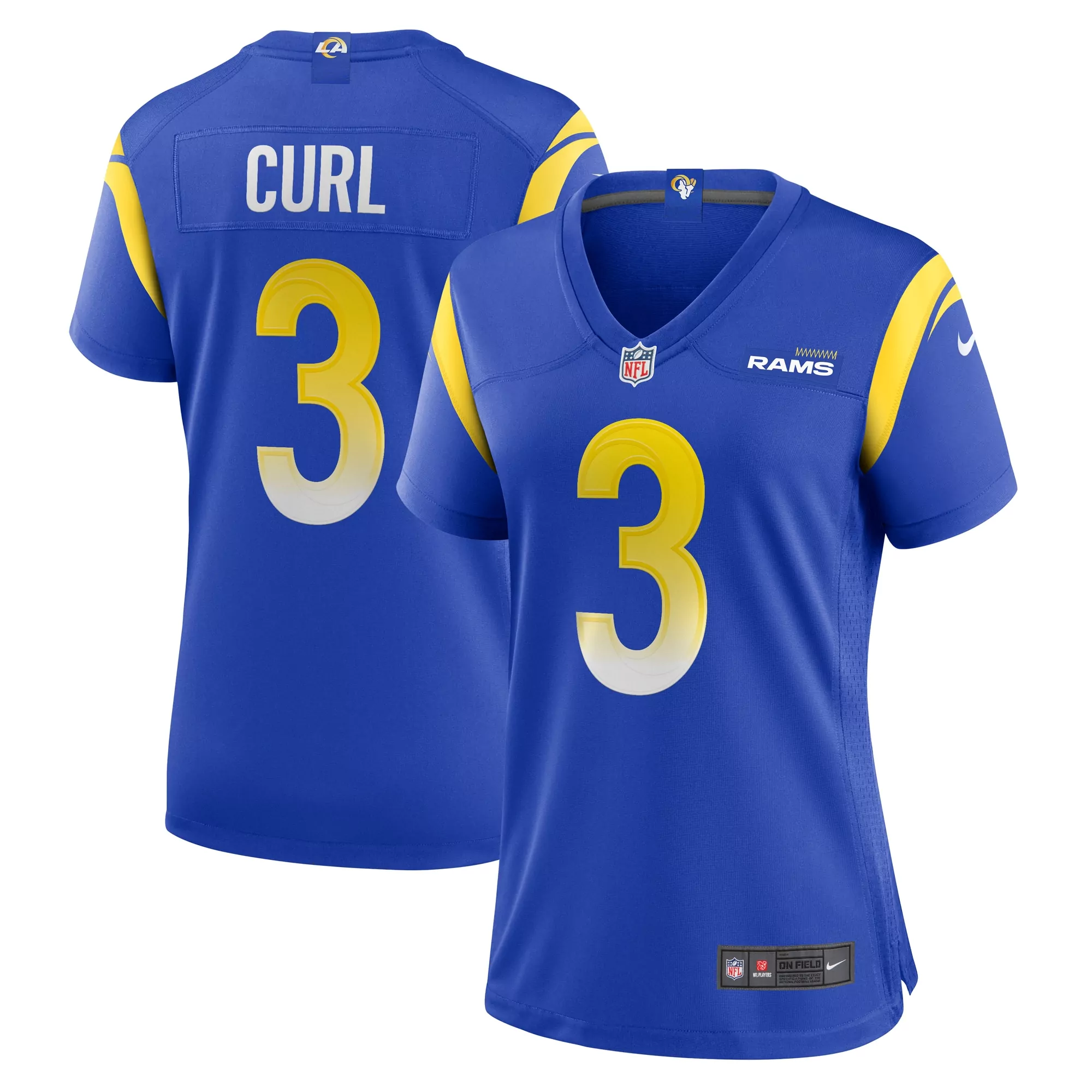 women s los angeles rams josaiah stewart royal team game jersey