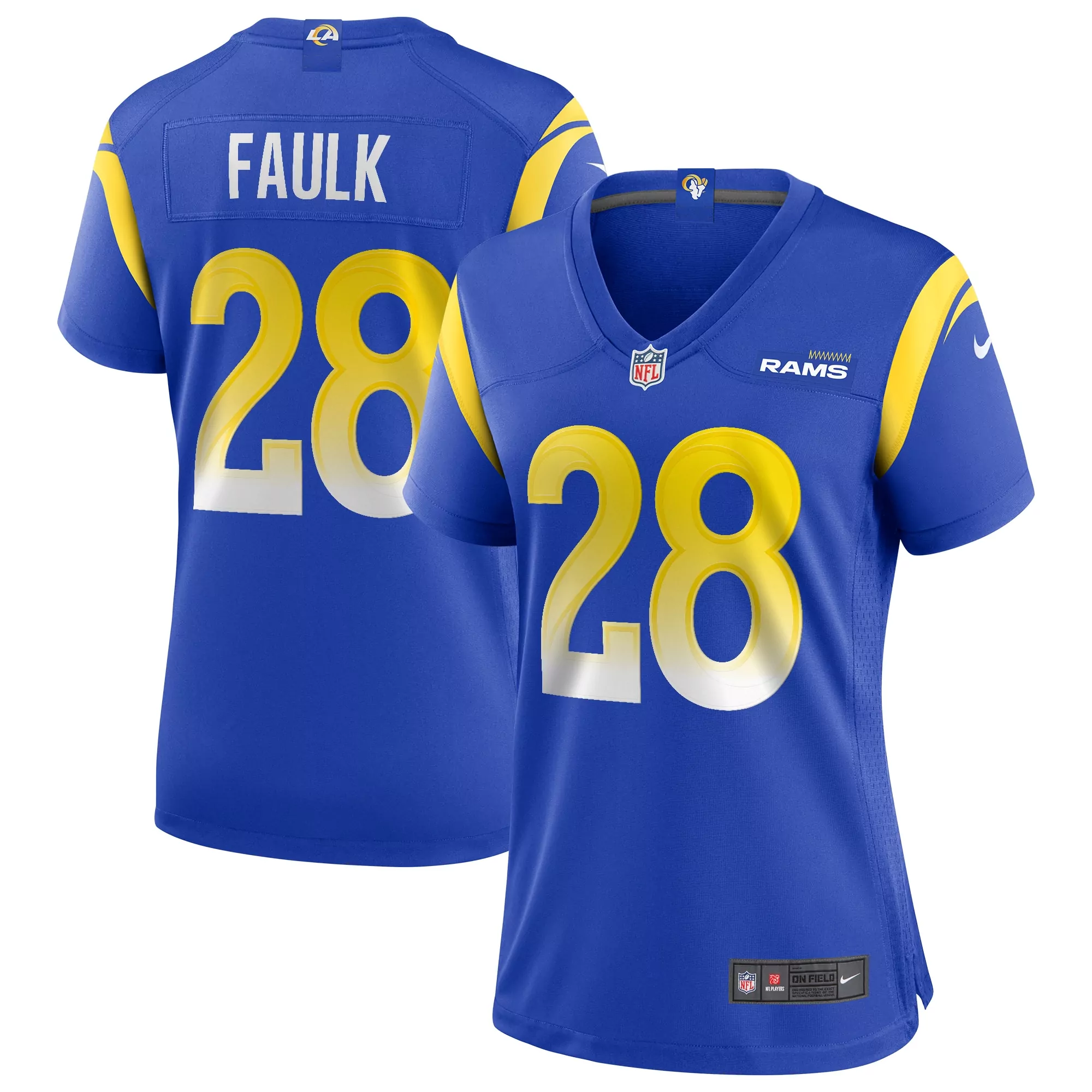 women s los angeles rams logan bruss royal game player jersey