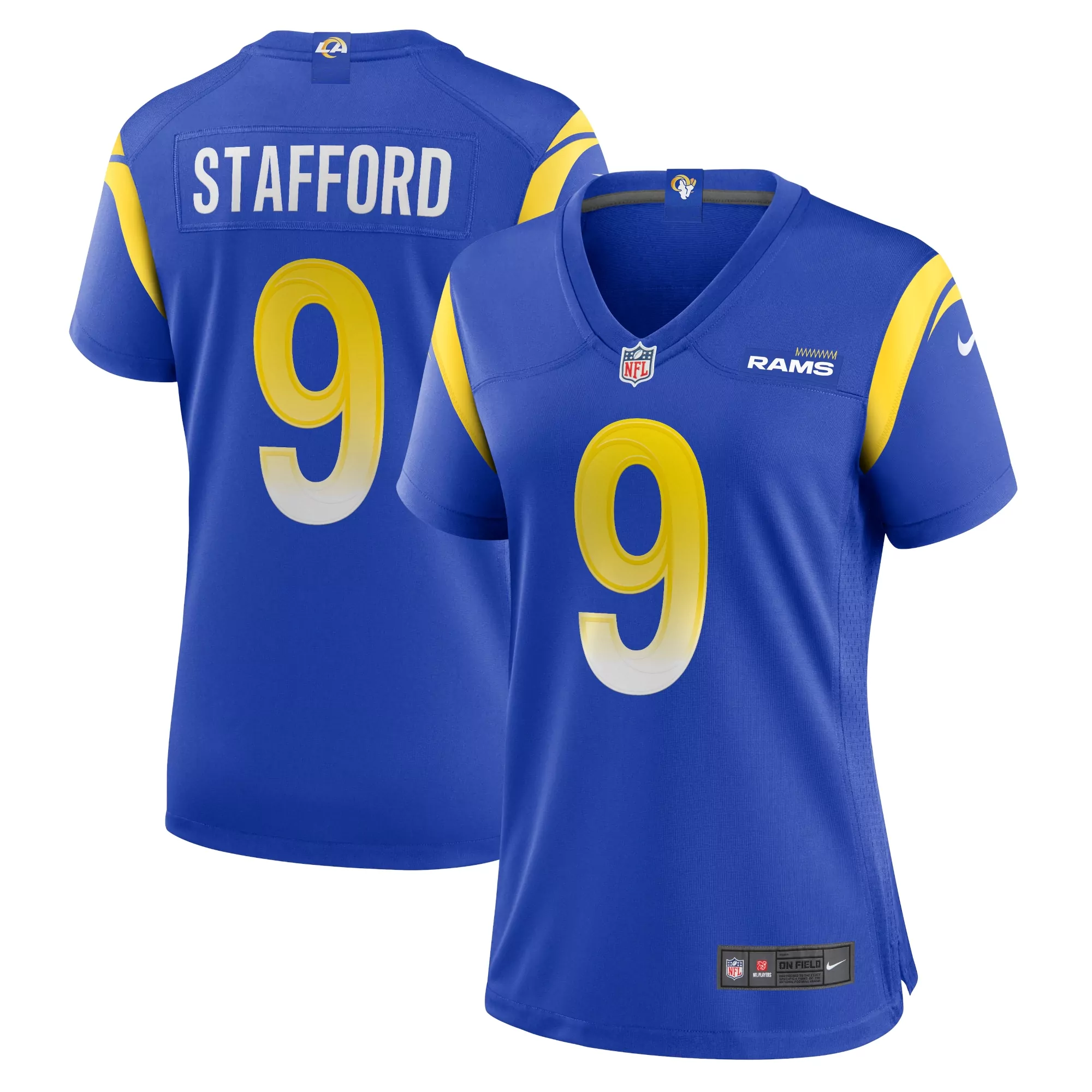 women s los angeles rams matthew stafford royal game jersey