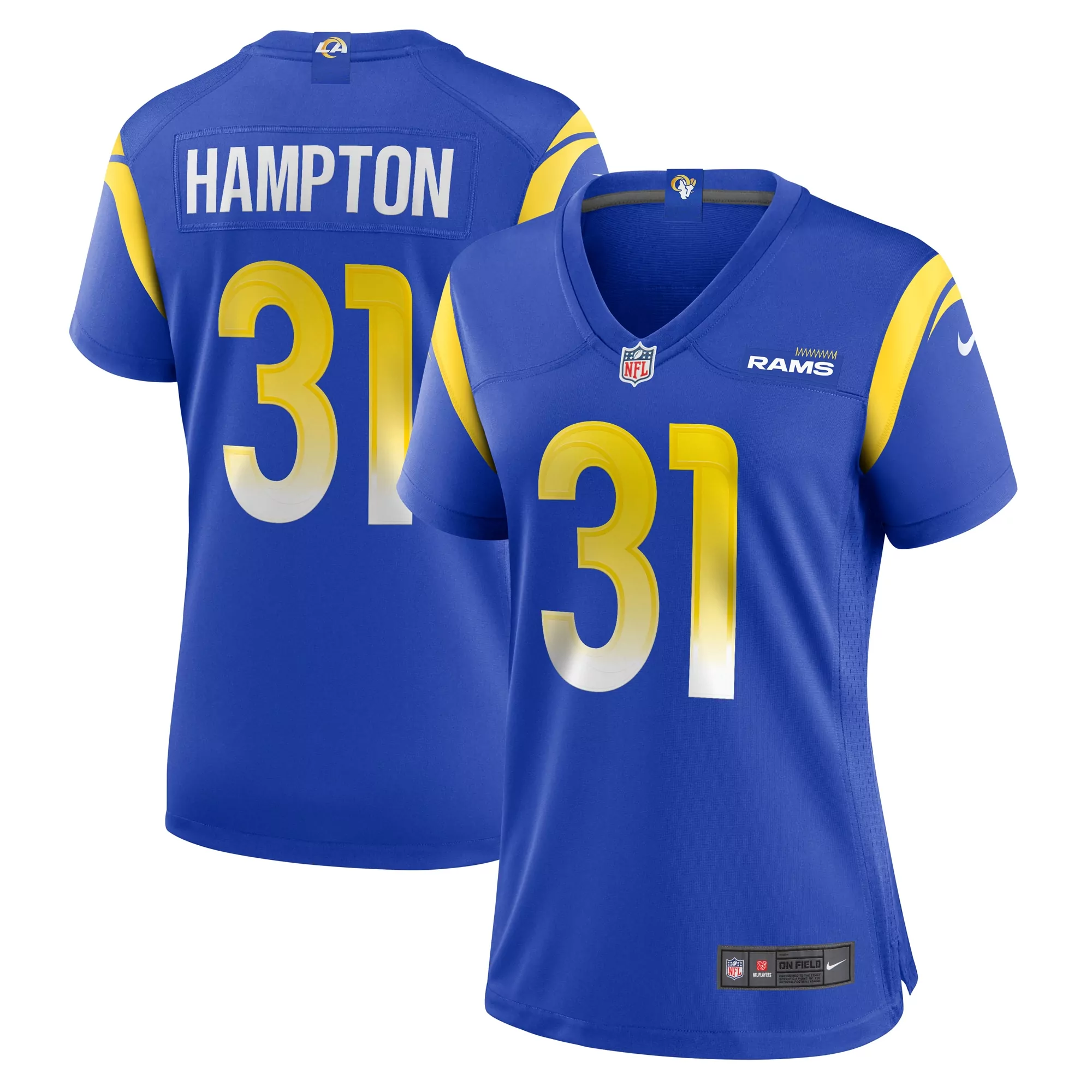 women s los angeles rams mike mcallister royal home game jersey