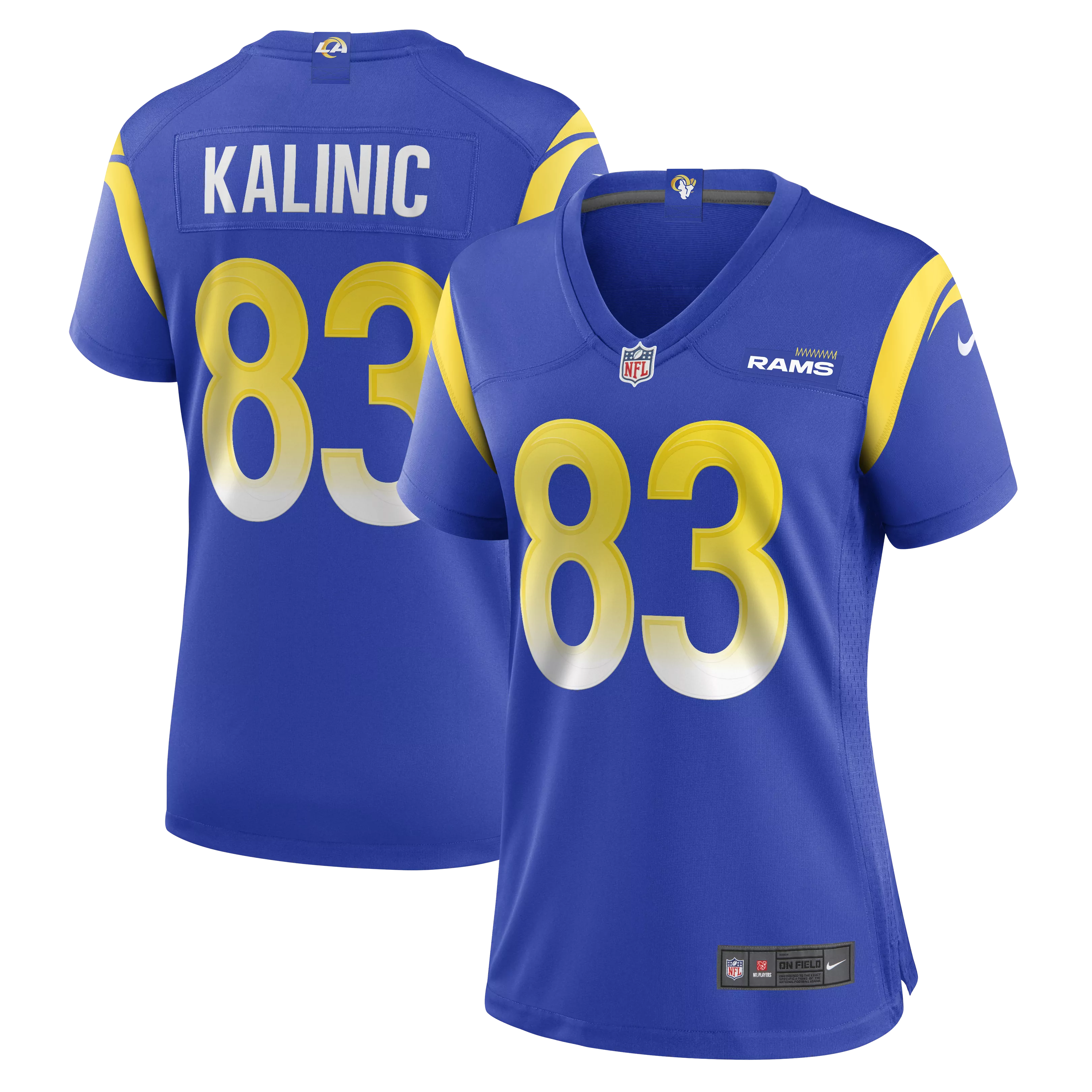 women s los angeles rams nick hampton royal team game jersey