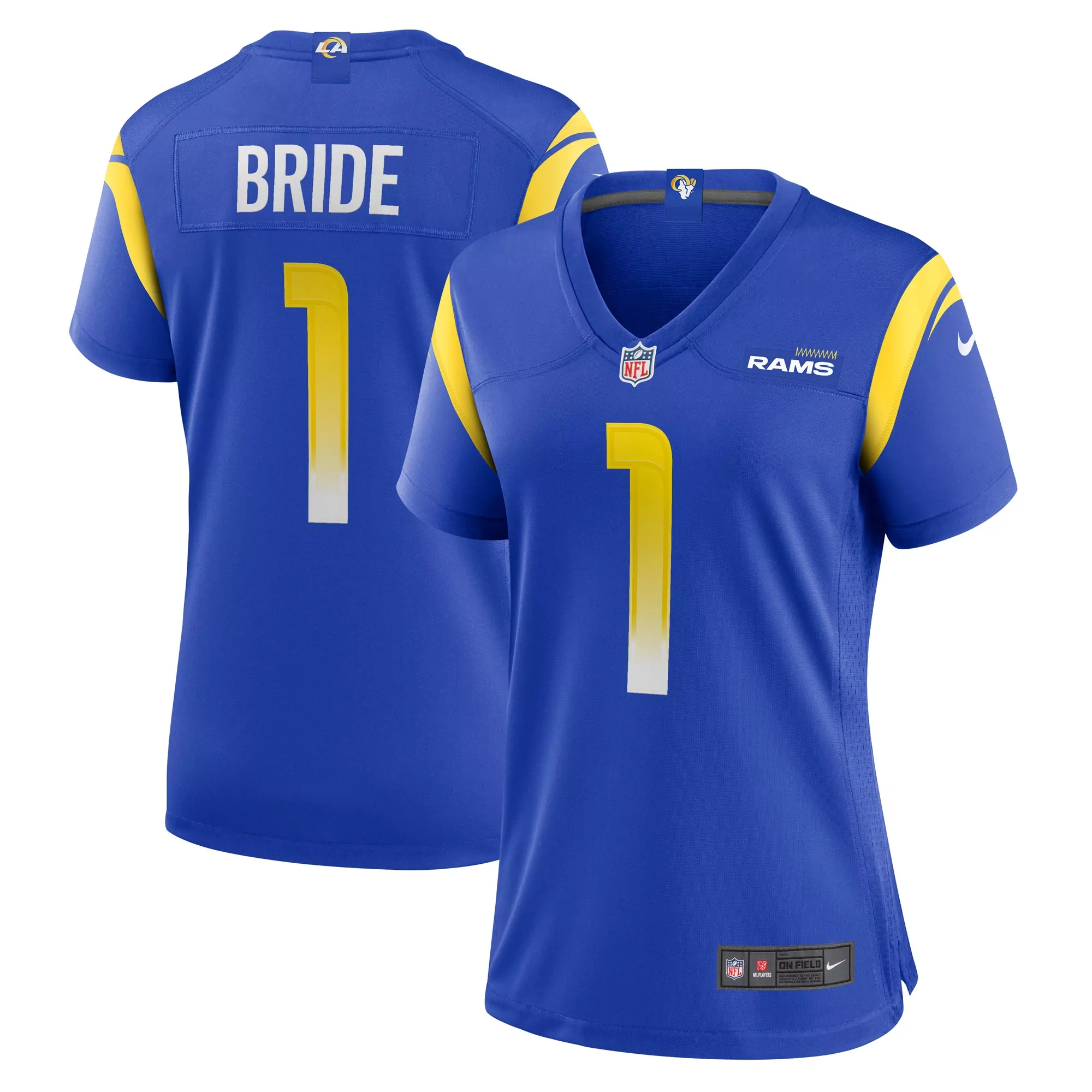women s los angeles rams nick hampton royal team game jersey