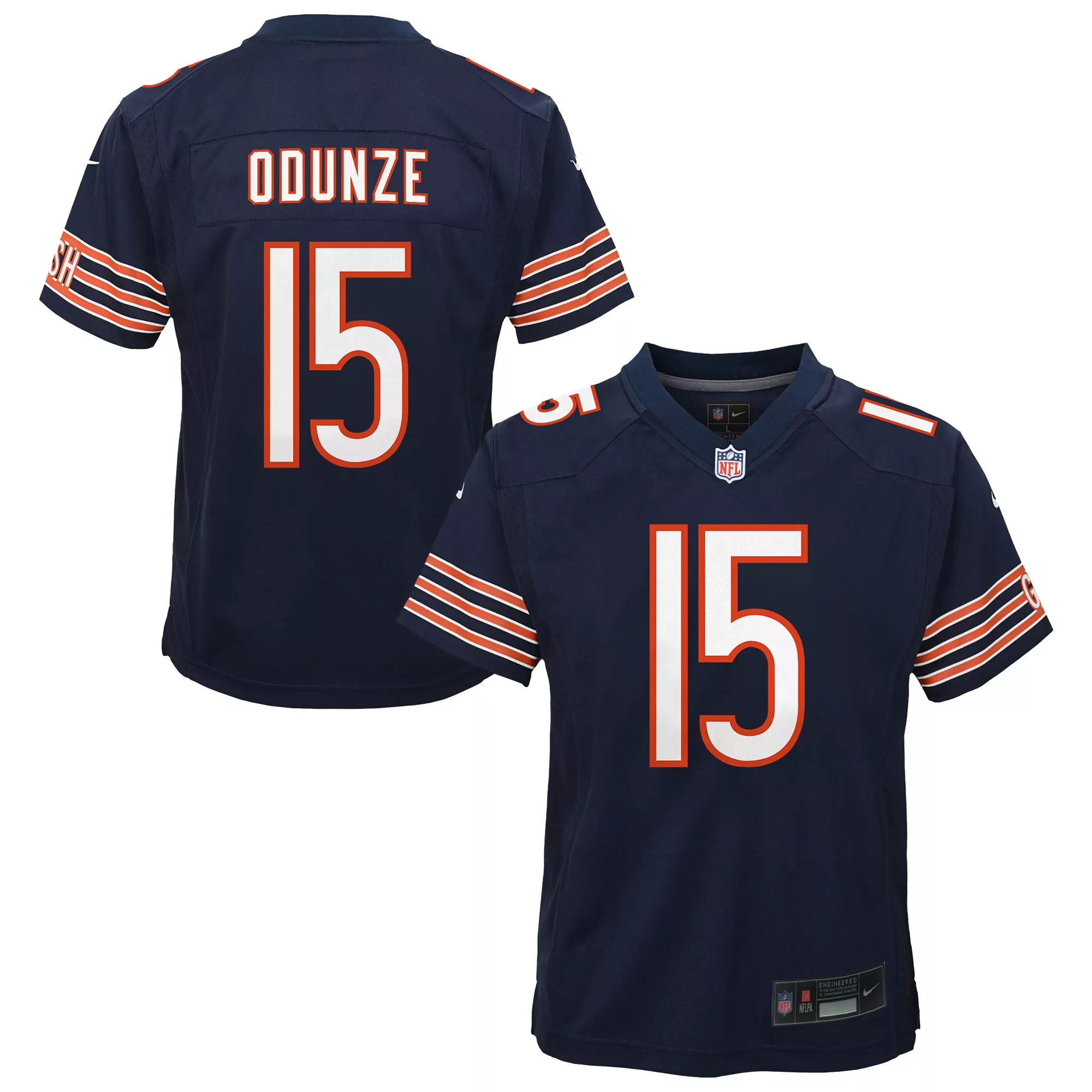 youth chicago bears justin fields navy game jersey