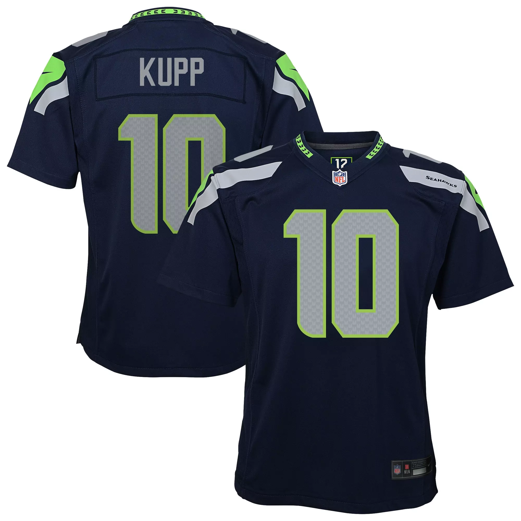 youth 12s wolf gray seattle seahawks 2025 rivalries collection game jersey