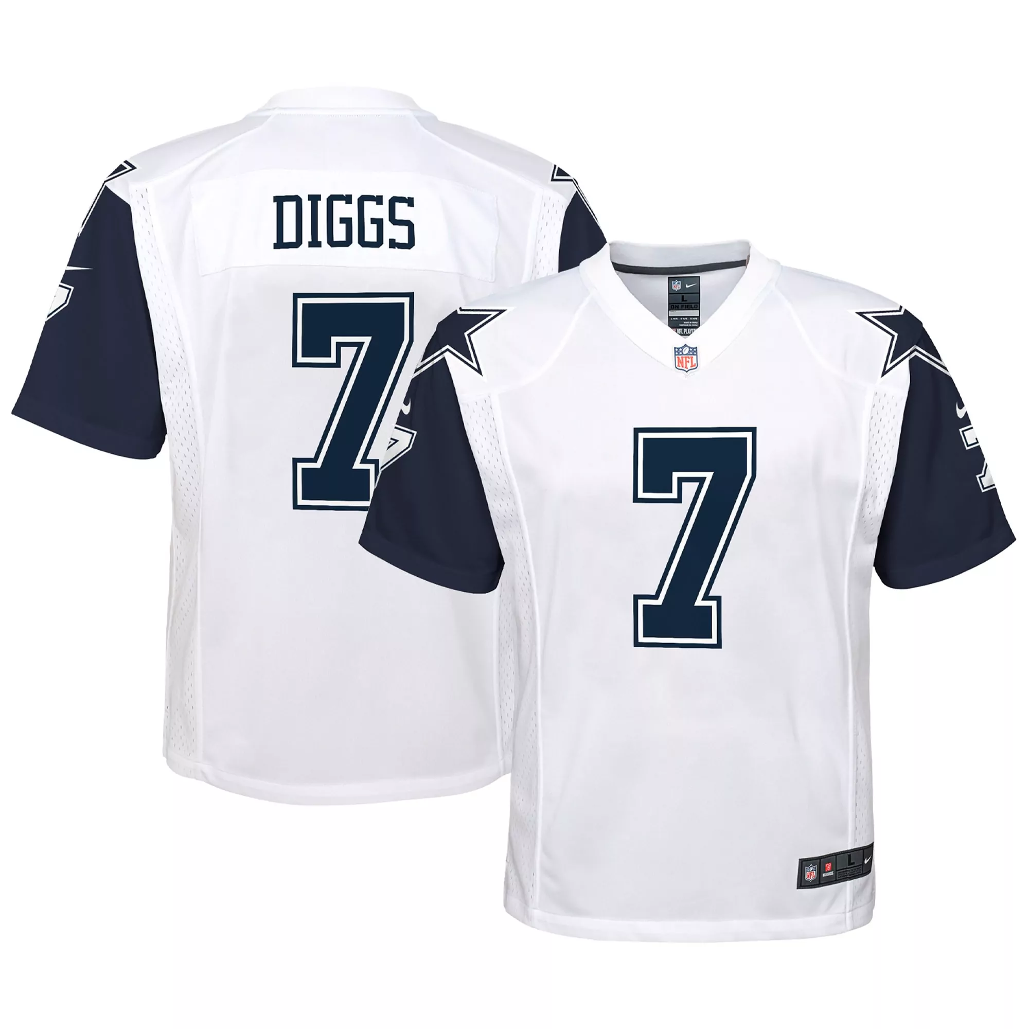 youth dallas cowboys trevon diggs navy game jersey