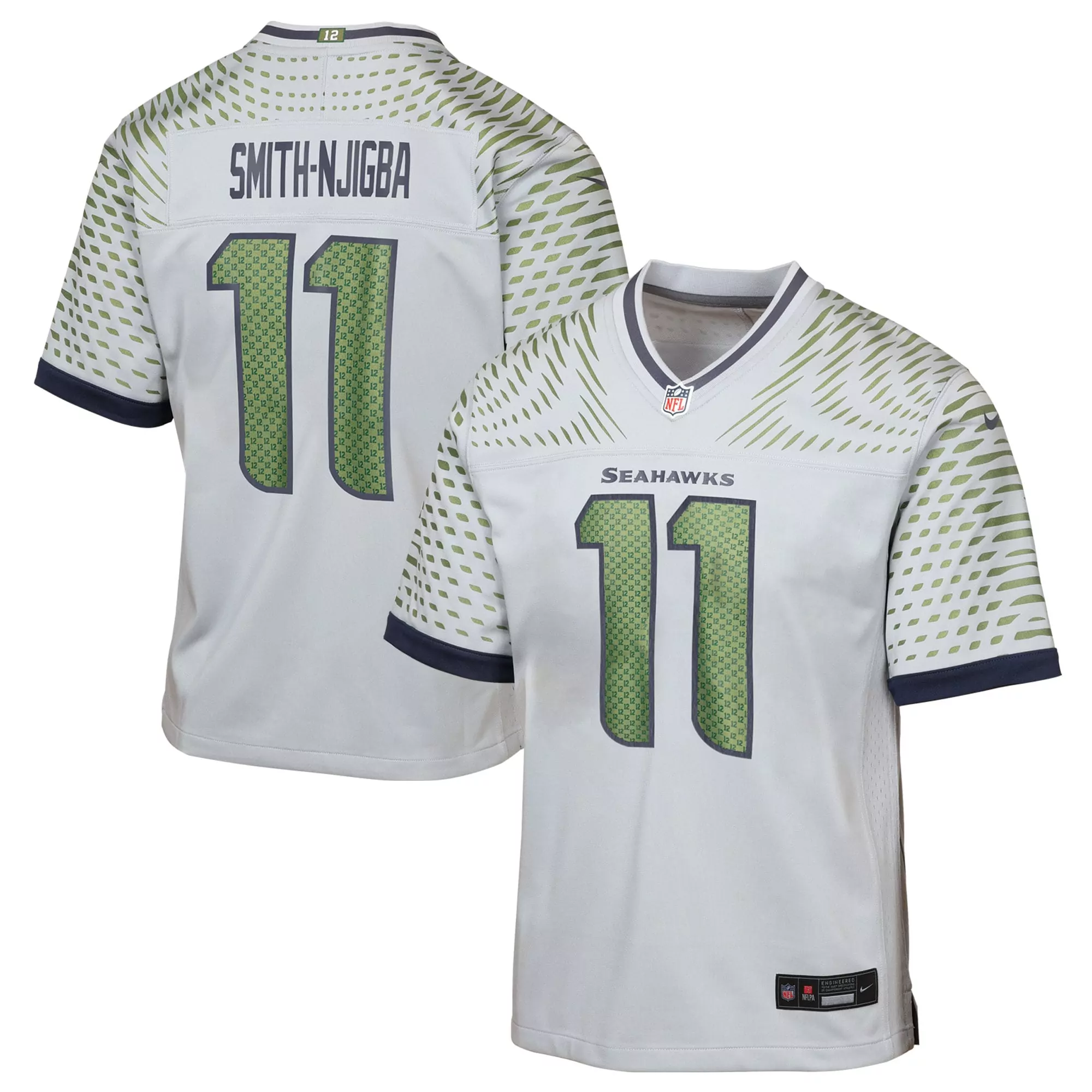 youth jaxon smith njigba college navy seattle seahawks 50th season game jersey