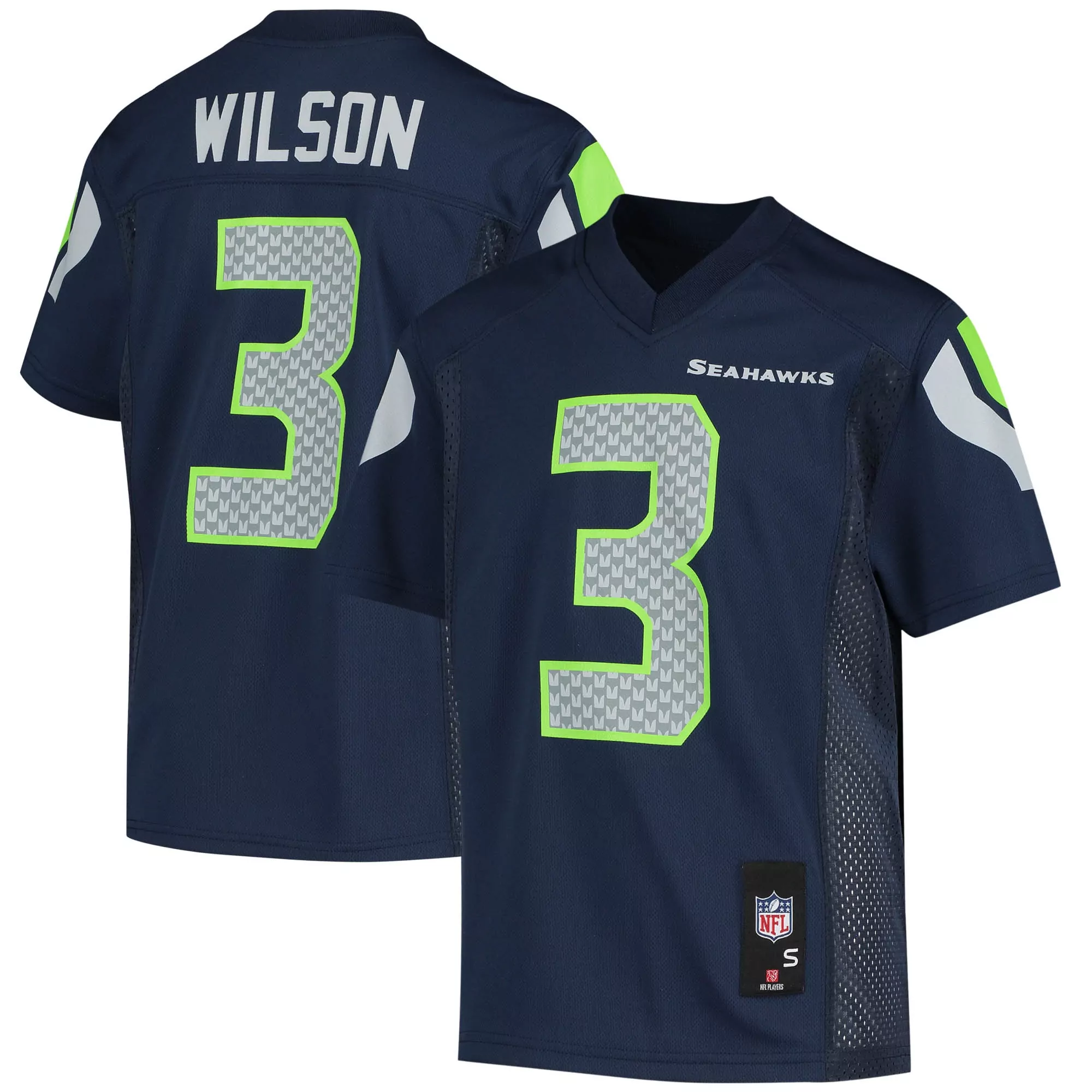 youth royal seattle seahawks throwback custom jersey