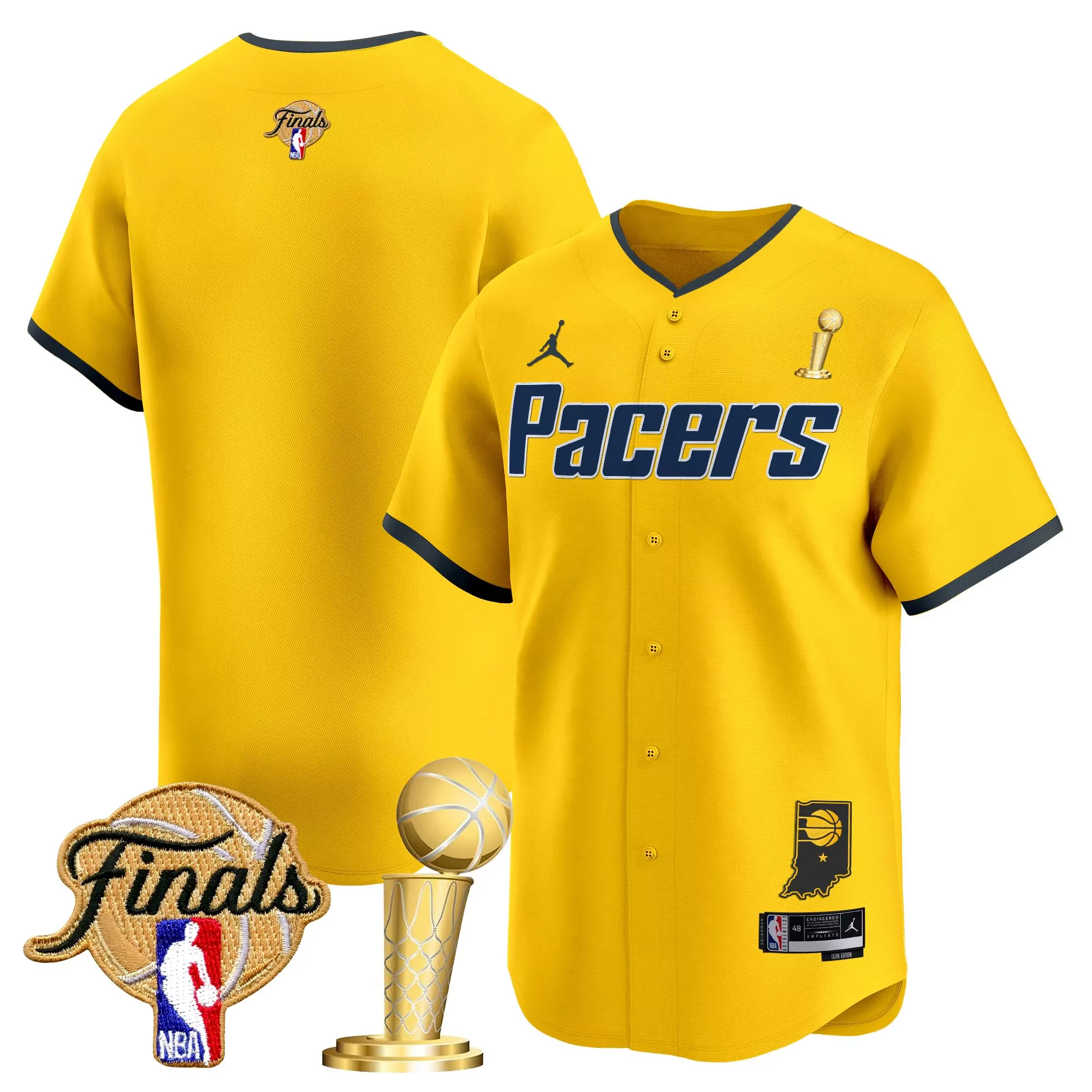 2025 finals vapor jersey indiana pacers navy men s stitched nba finals patch