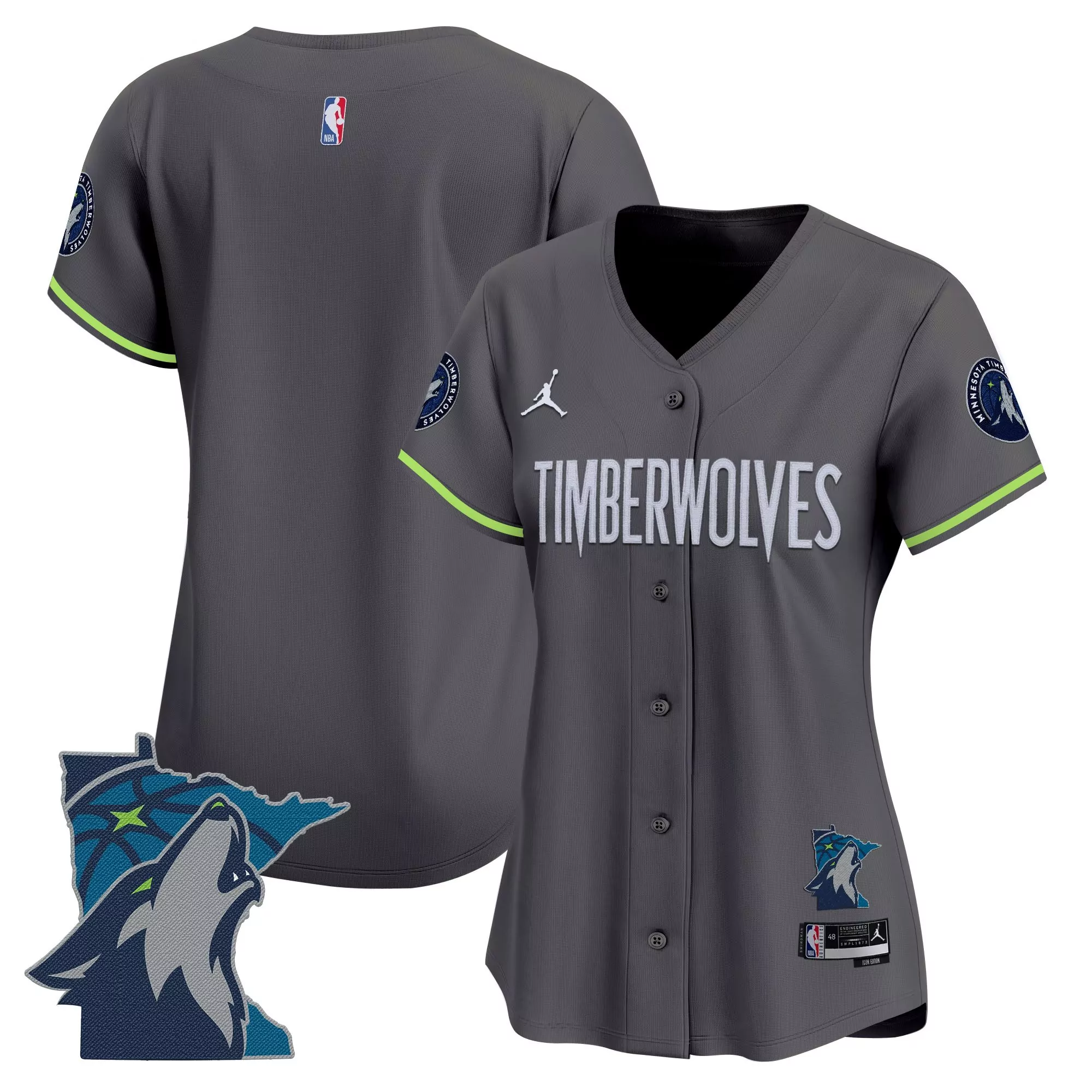 al 23 women s minnesota timberwolves navy vapor stitched jersey with embroidered patch 2025