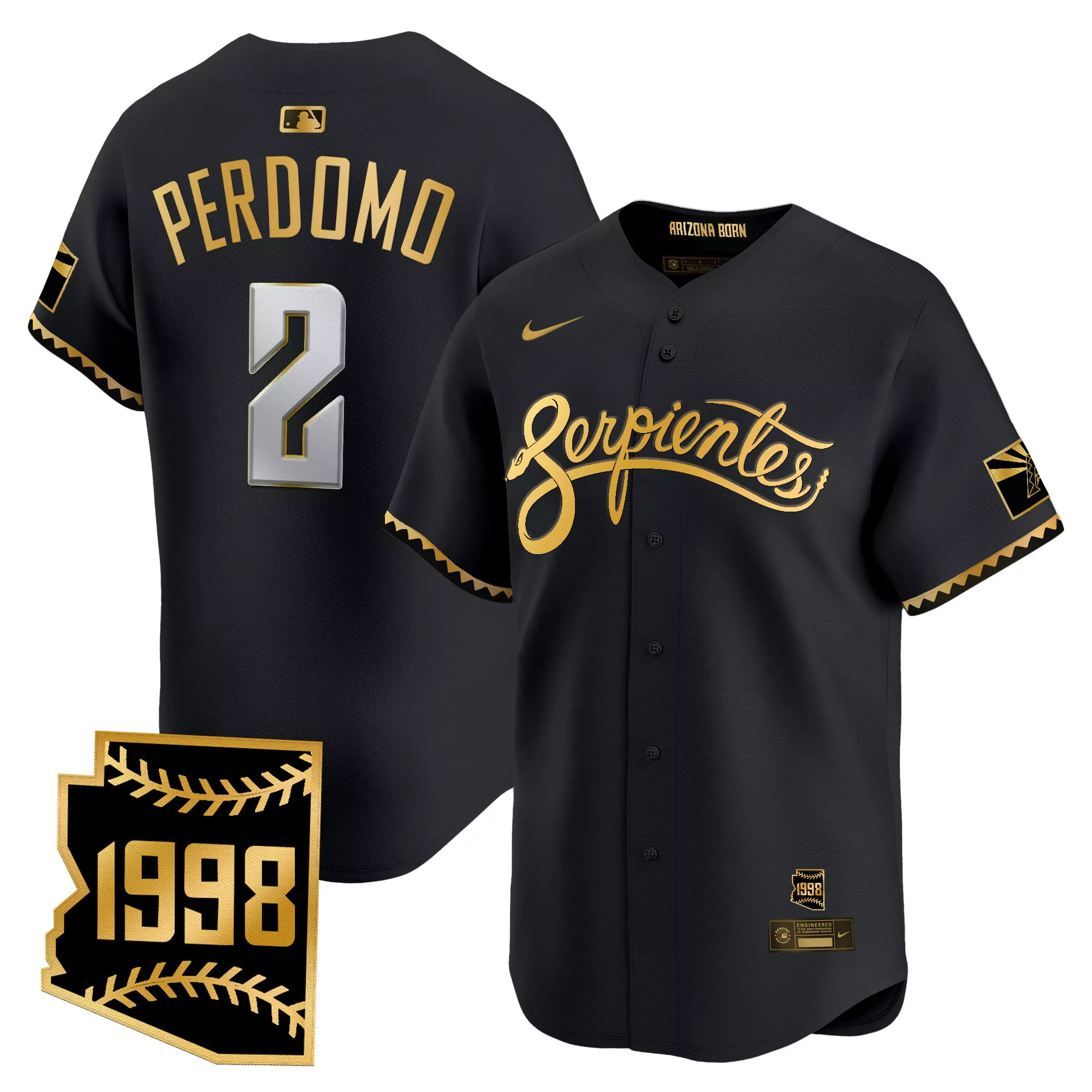 arizona serpientes 1998 vapor jersey naylor 22 men s stitched embroidered patch