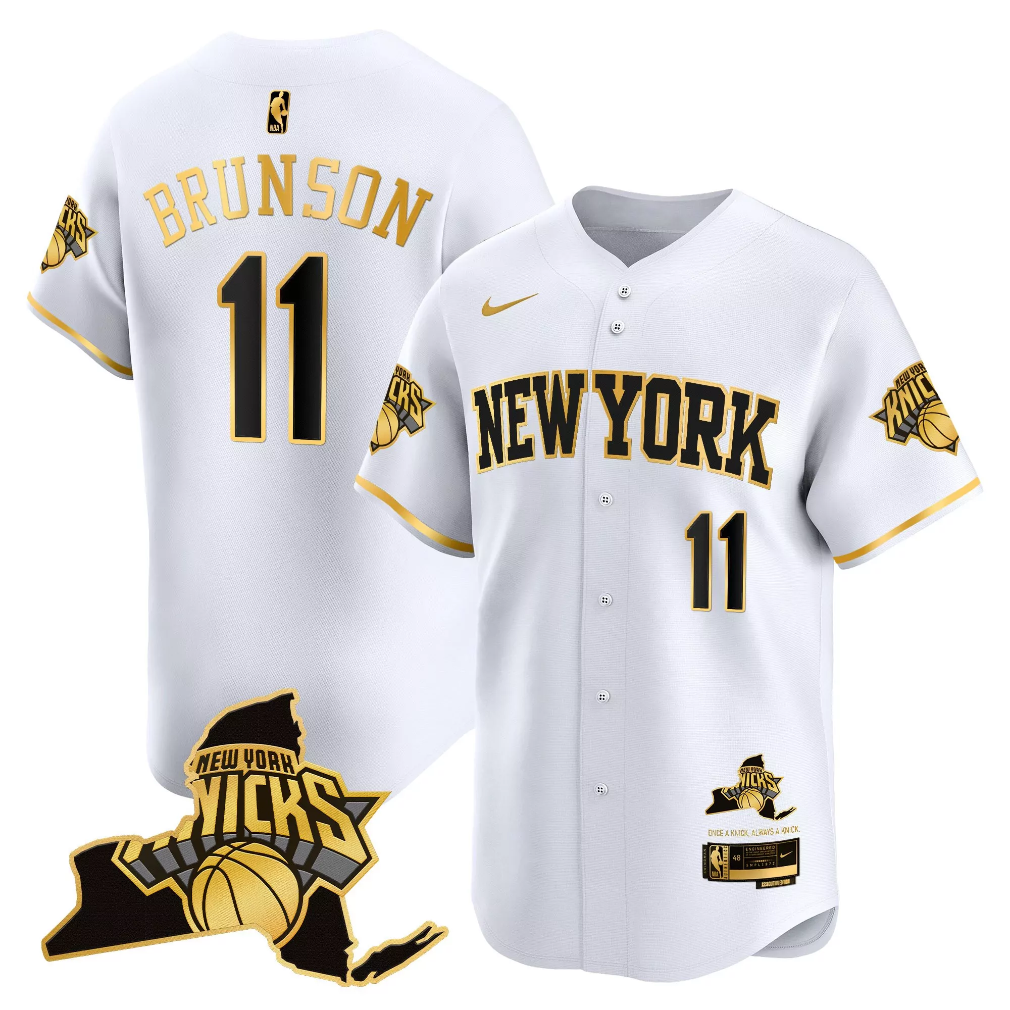 brunson 11 men s new york knicks vapor jersey black all stitched embroidered patch 2023