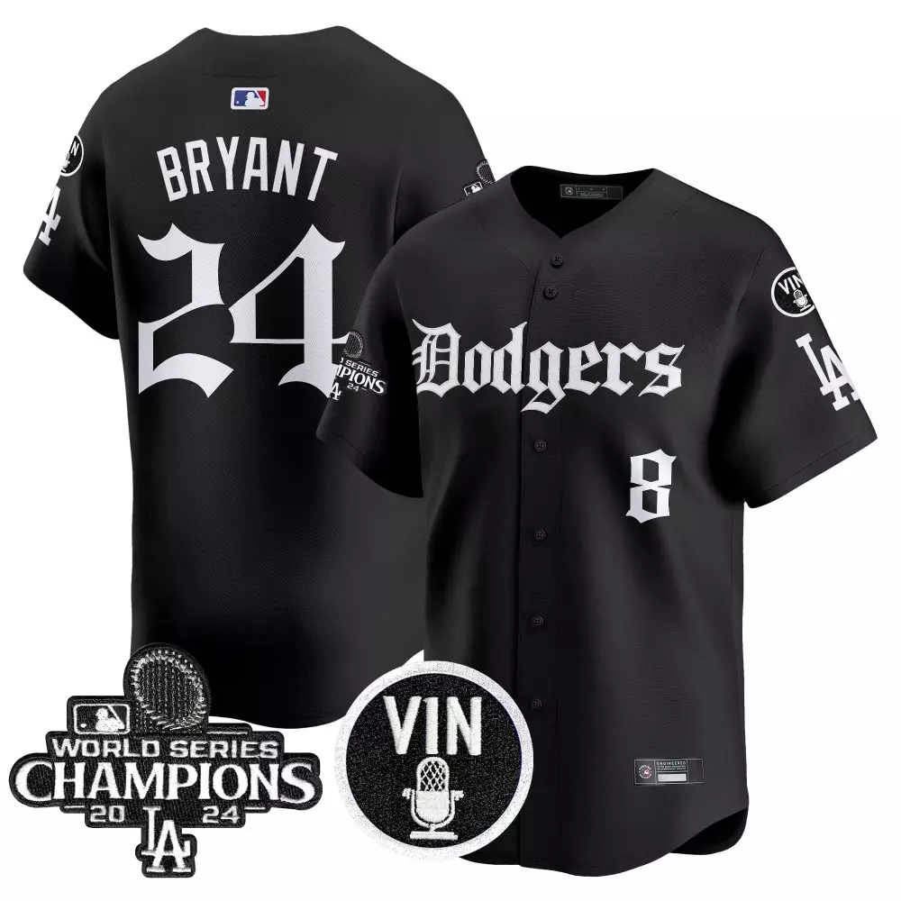 bryant 24 men s stitched vapor jersey la dodgers white mamba 2023 limited edition