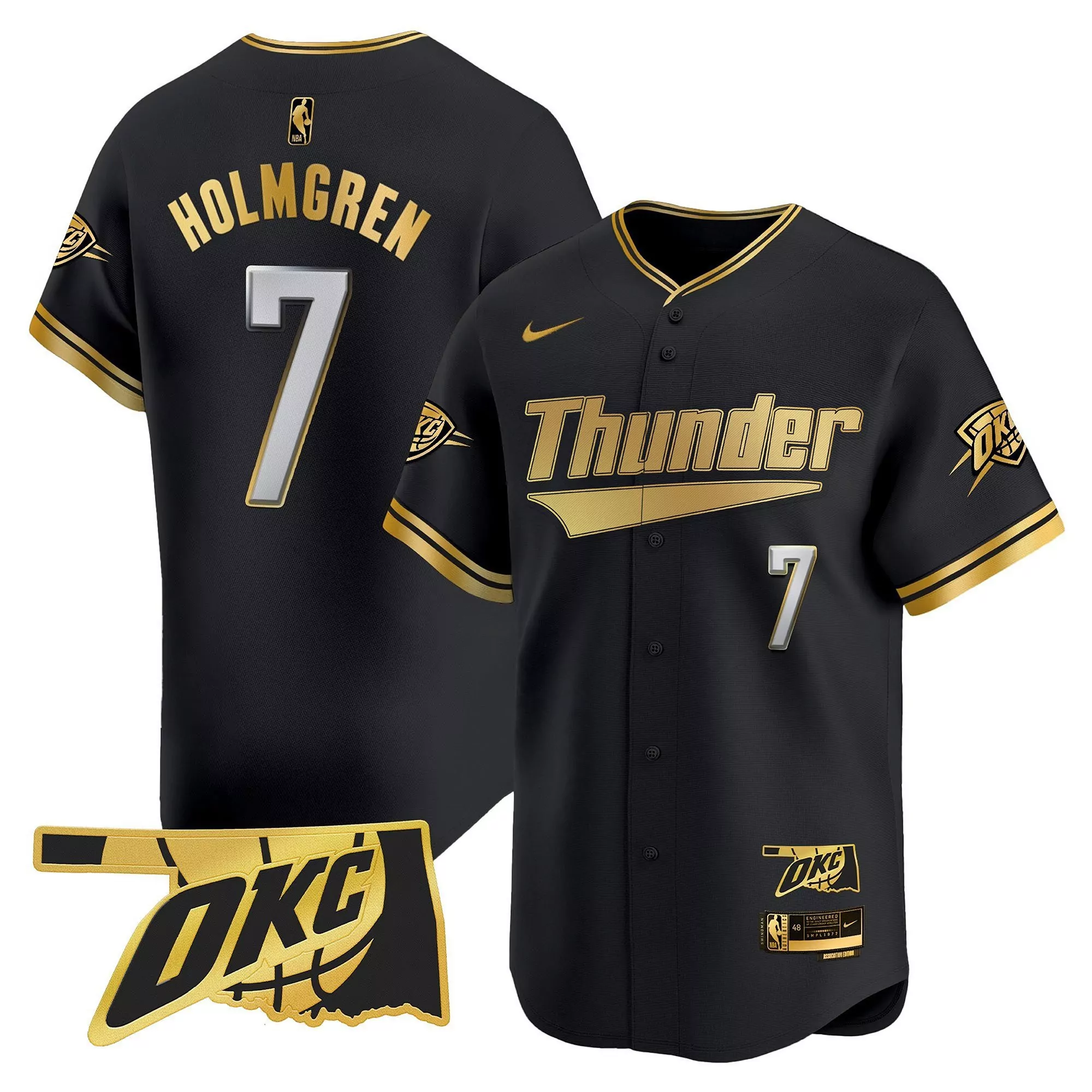 chet holmgren 7 men s oklahoma city thunder vapor stitched jersey 2023 white embroidered patch