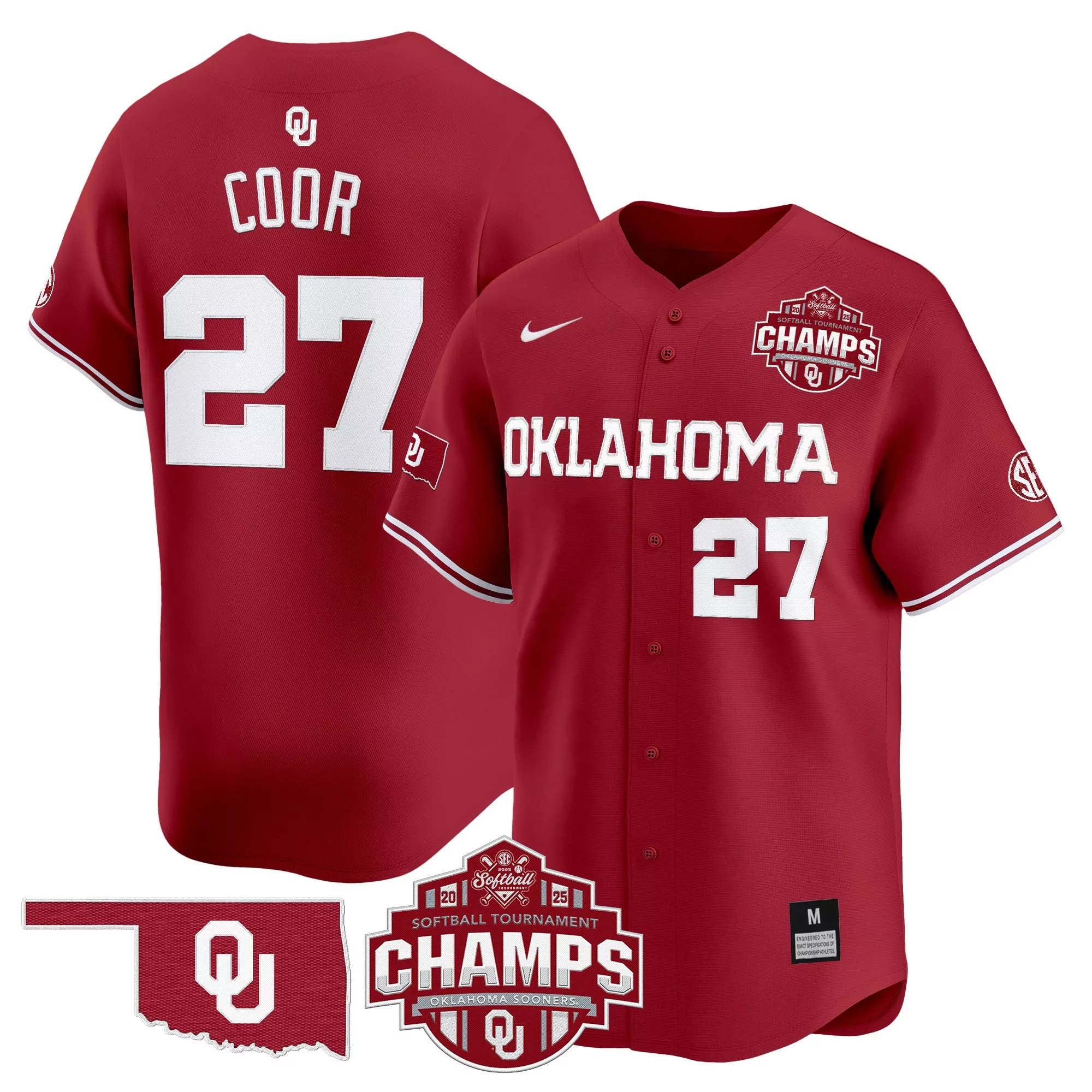 coleman 24 stitched vapor jersey women s white oklahoma sooners 2024 college world series