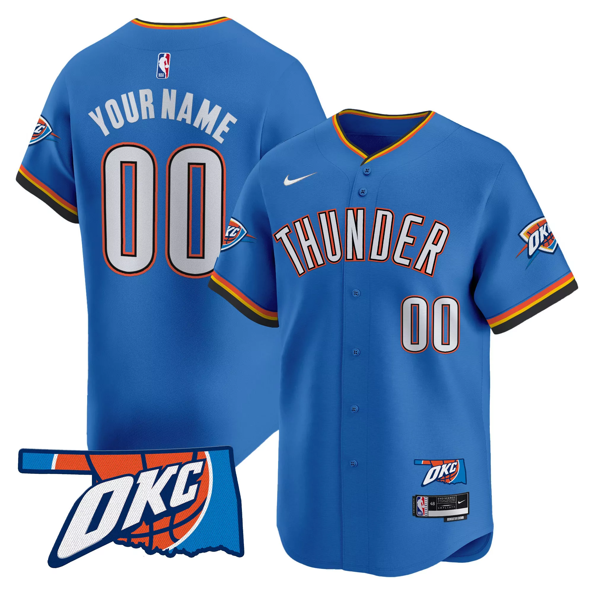 chet holmgren oklahoma city thunder nike youth swingman jersey icon edition blue
