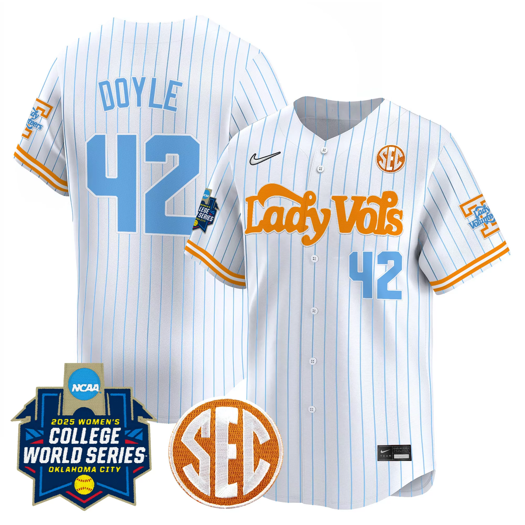 doyle 12 men s vapor stitched jersey tennessee volunteers orange sec 2025 limited edition