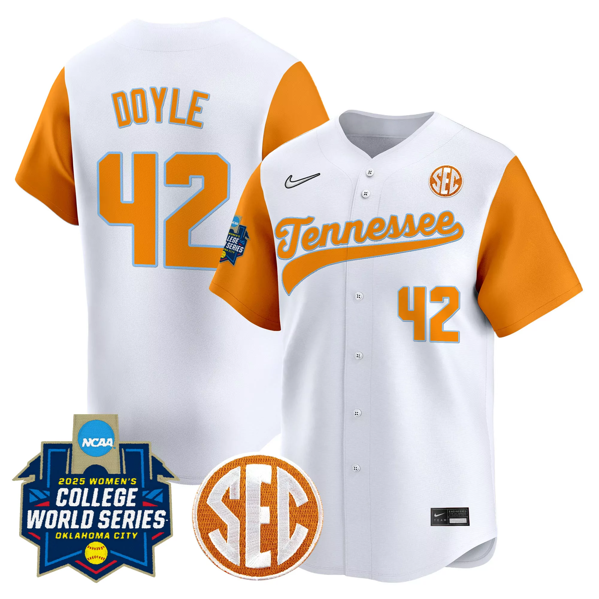 doyle 12 men s vapor stitched jersey tennessee volunteers orange sec 2025 limited edition