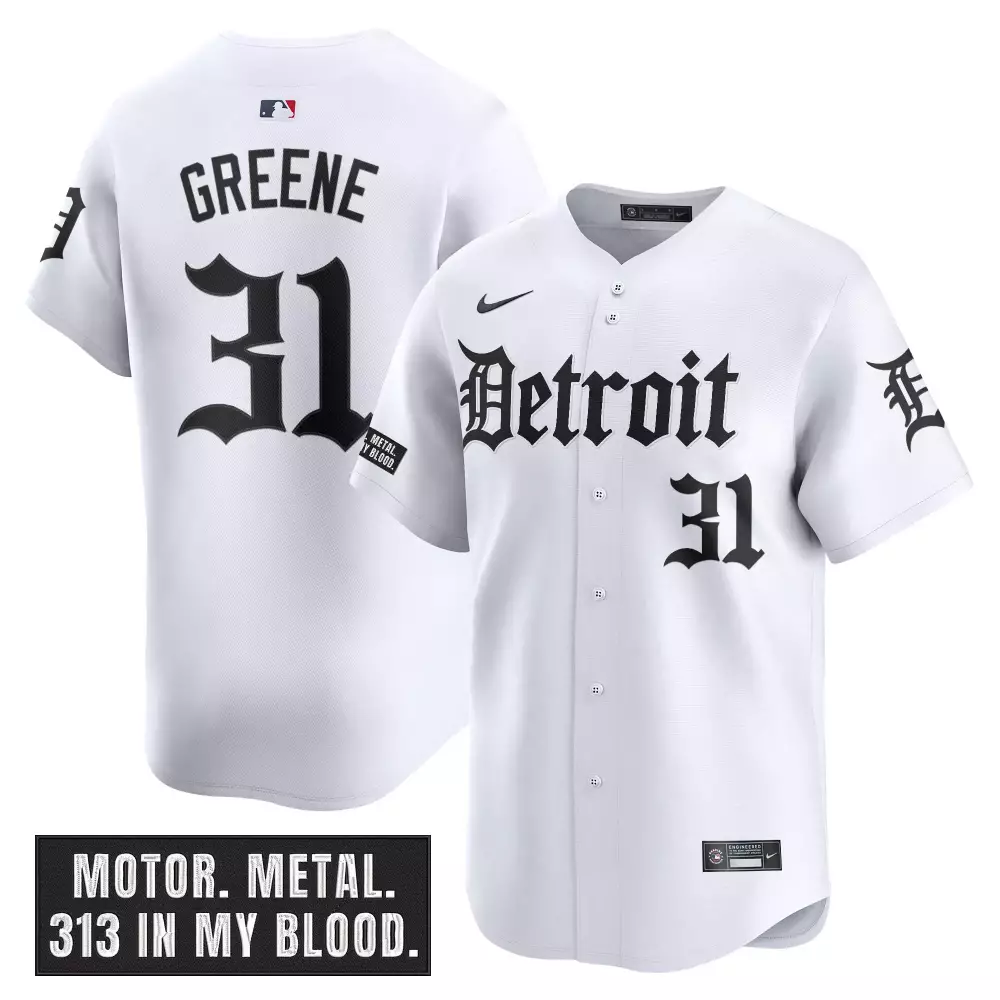 greene 31 men s detroit tigers black vapor jersey with embroidered patch 2023 edition