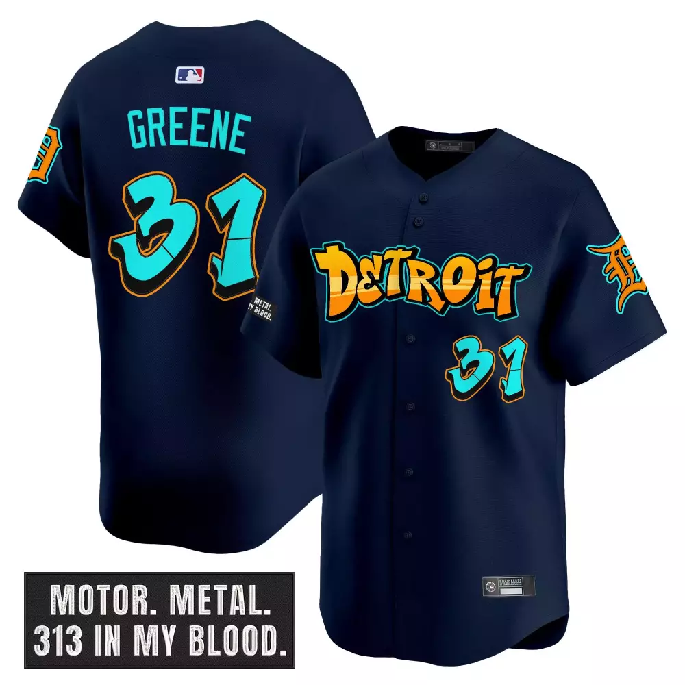 greene 31 men s stitched vapor jersey red detroit tigers independence day 2025