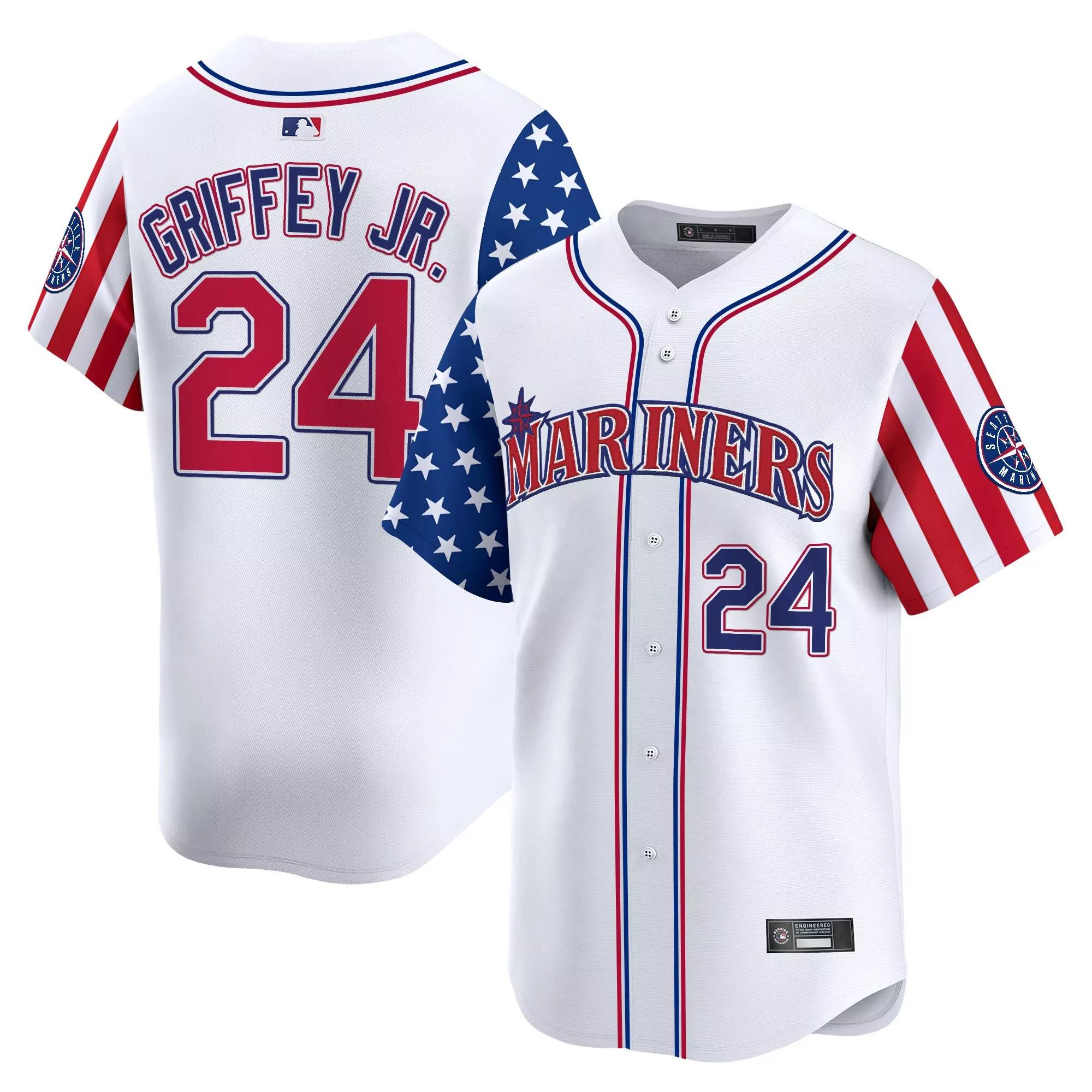 griffey jr 24 men s stitched vapor jersey seattle mariners independence day 2025